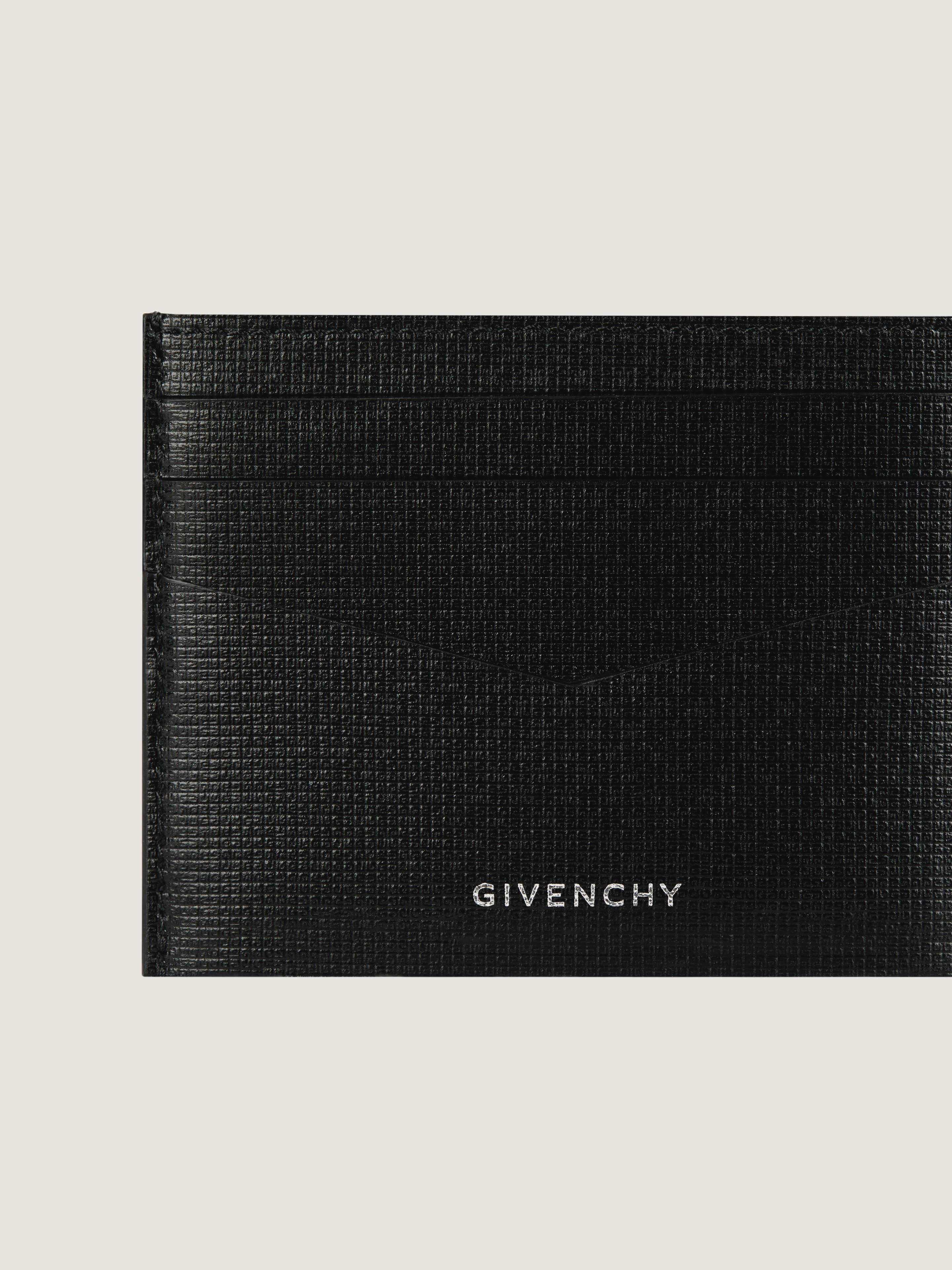Card holder in 4G leather in - black | Givenchy US