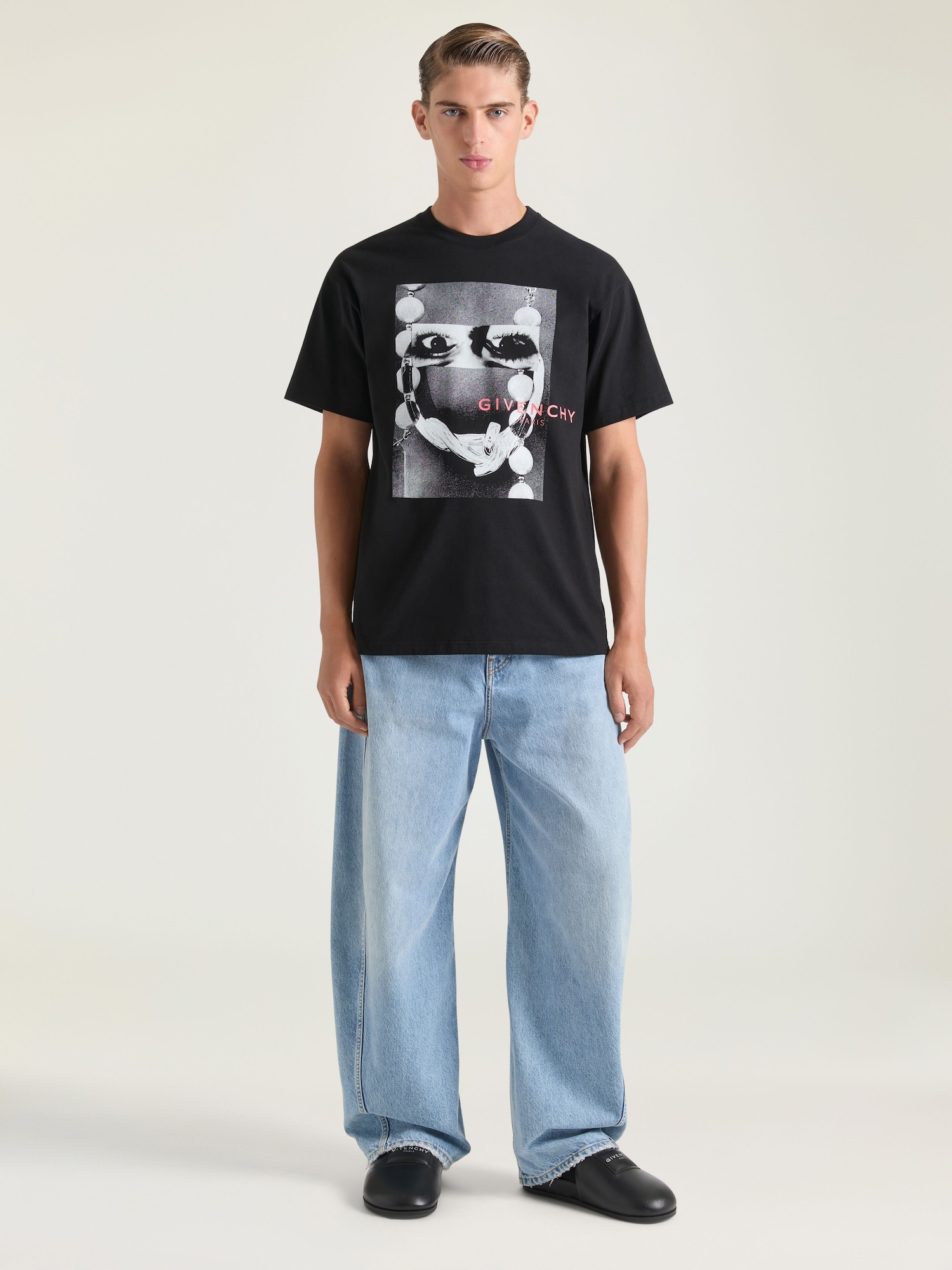 T-shirt in cotton with surrealism print