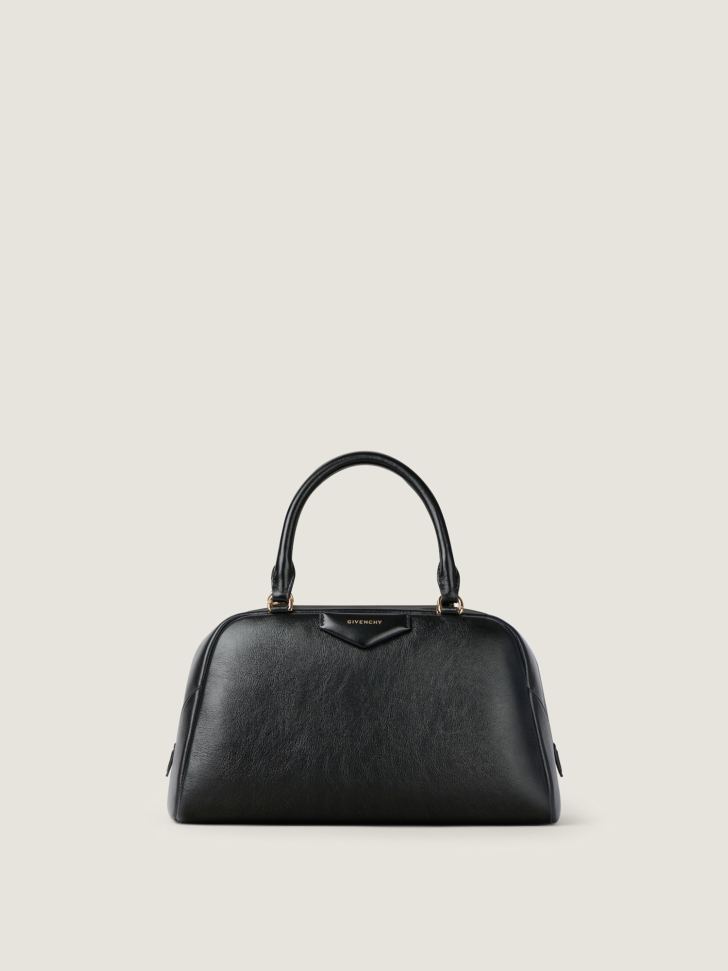 Antigona East-West Bowling Bag aus genarbtem Leder