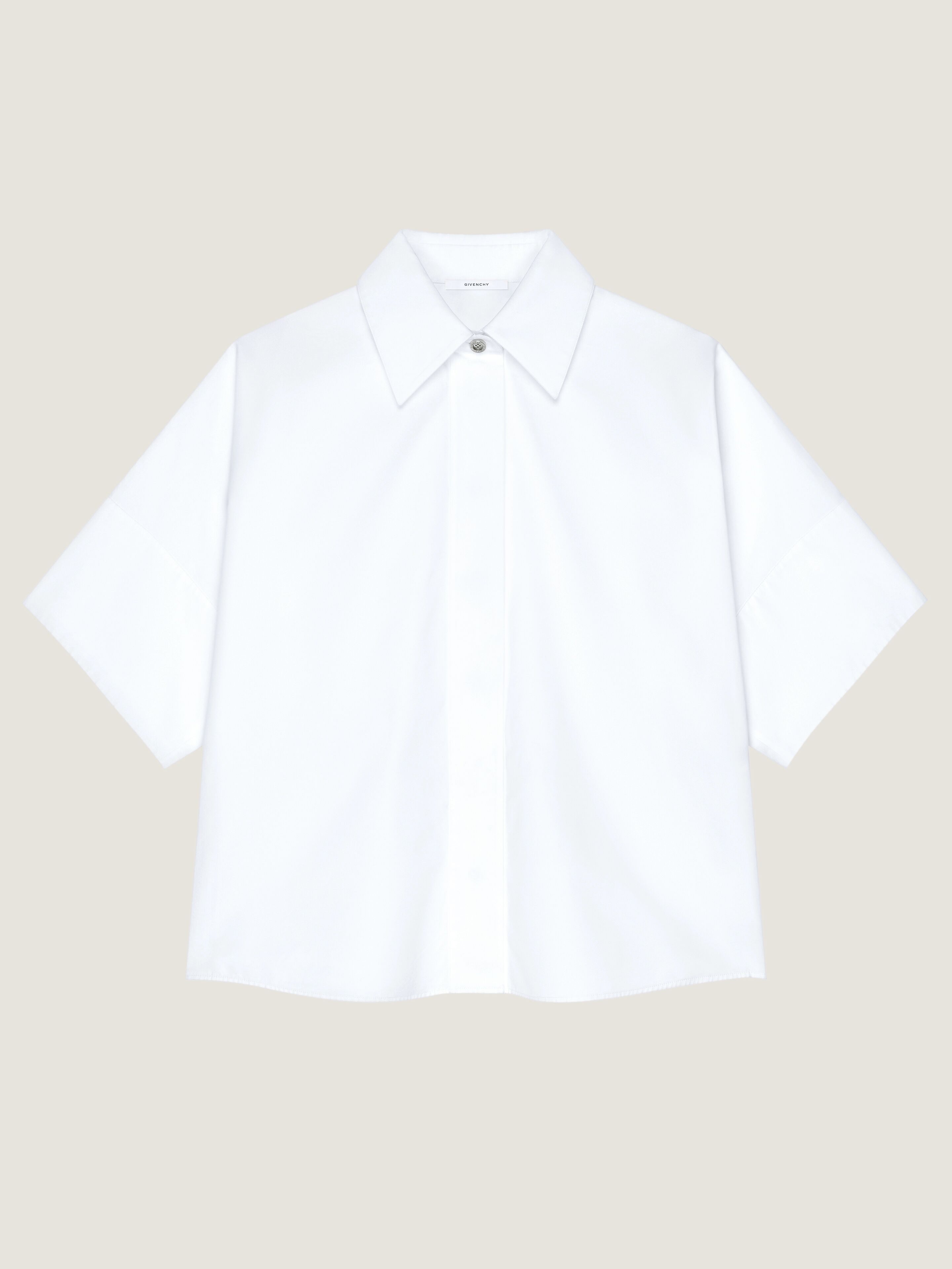 Shirt in poplin in - white | Givenchy US