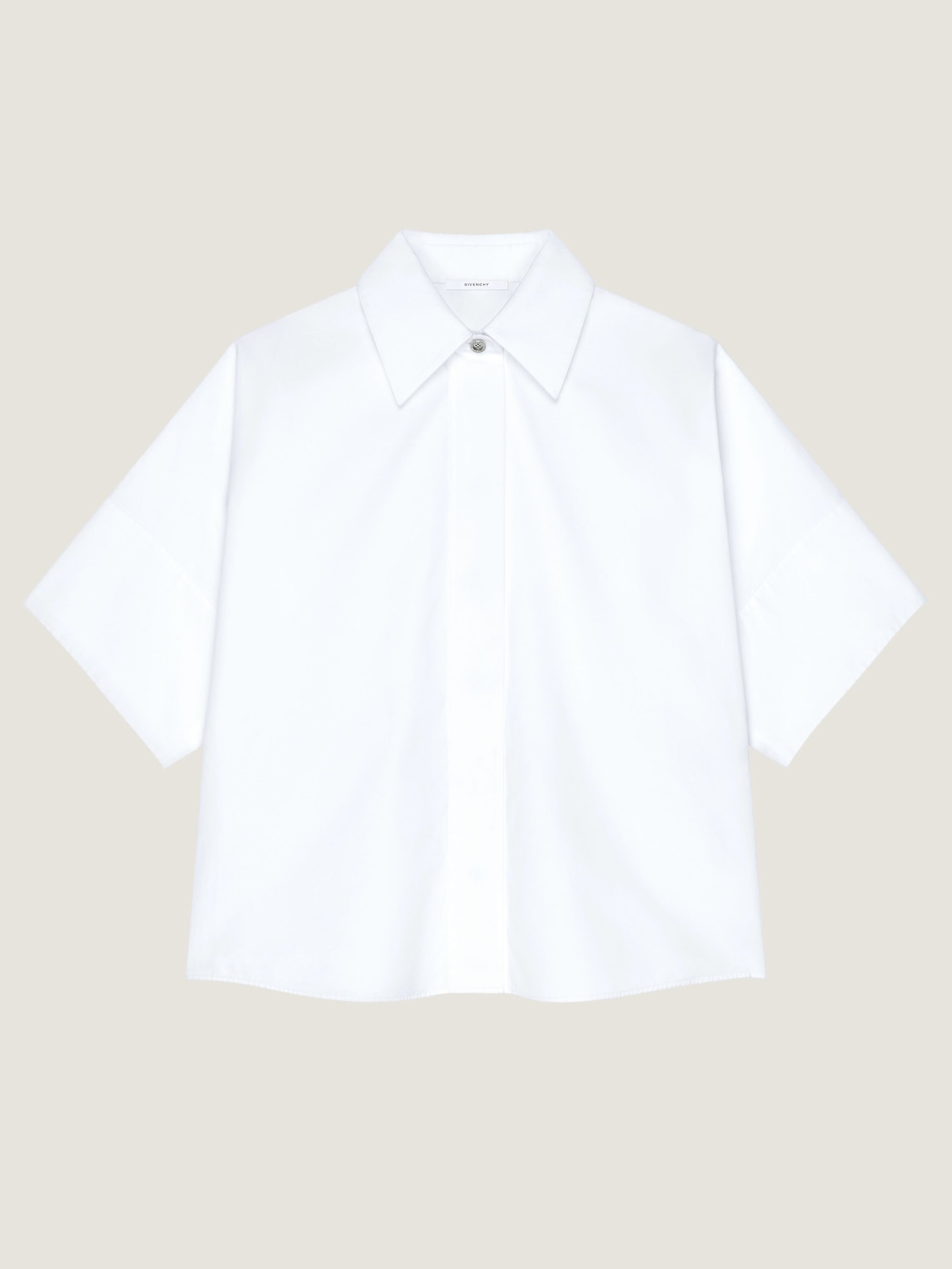 Shirt in poplin in - white - BW61J41634-100 | Givenchy US