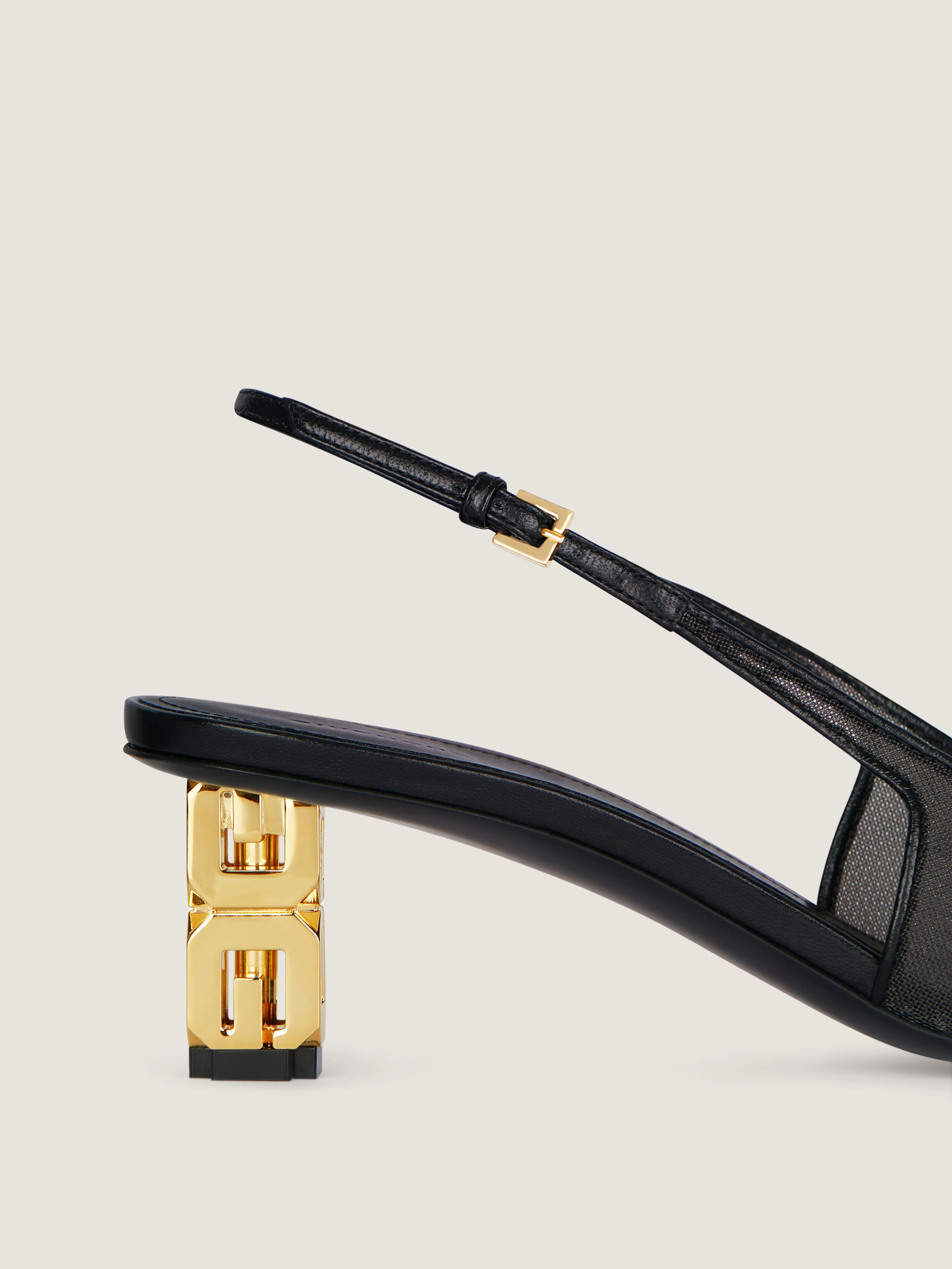 【関税＆送料込み】Givenchy G Cube Heel Slingbacks Givenchy G Cube Mesh Slingback Pumps | Neiman Marcus