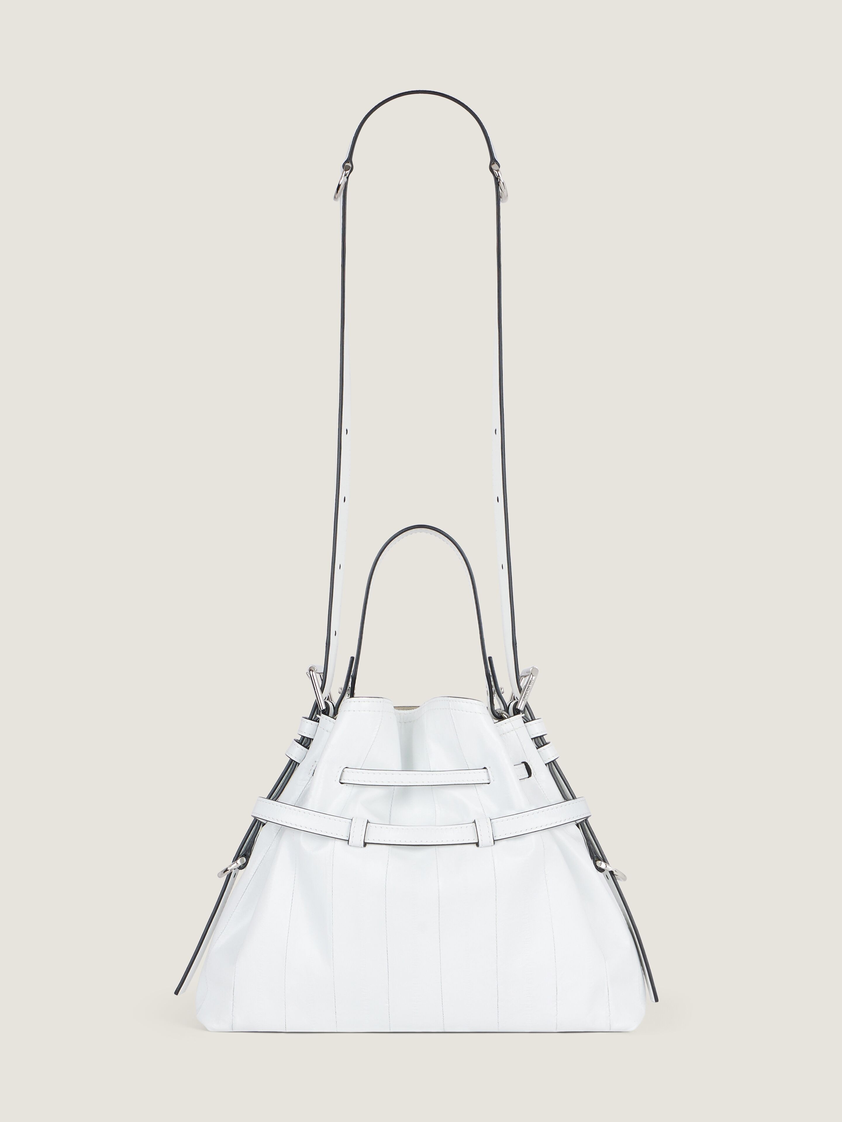 Small Voyou Bucket bag in myxine leather in - ivory - BB518PB2KN