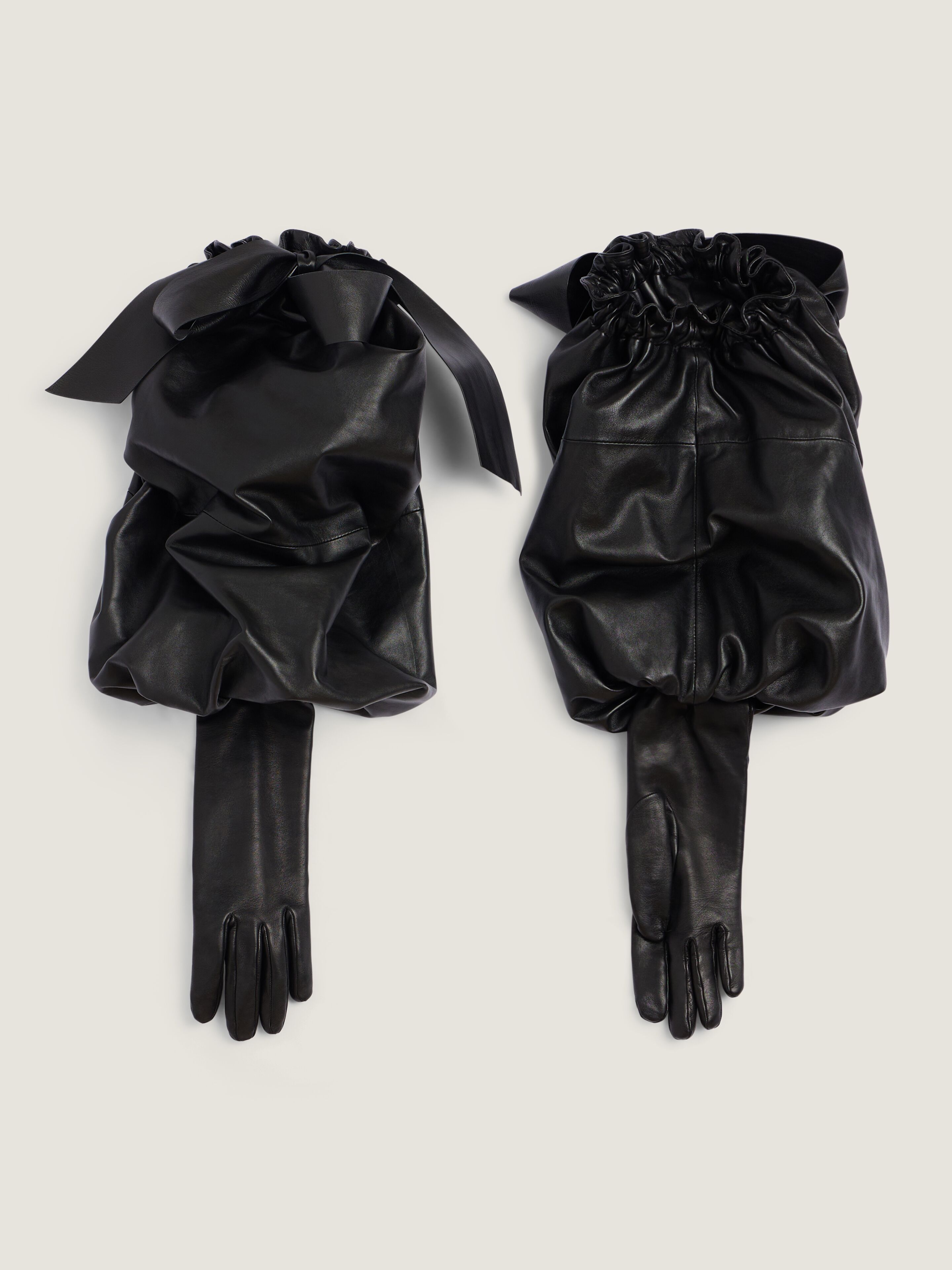 Large Bonbon gloves in nappa leather in - black - BGZ05MG07K-001