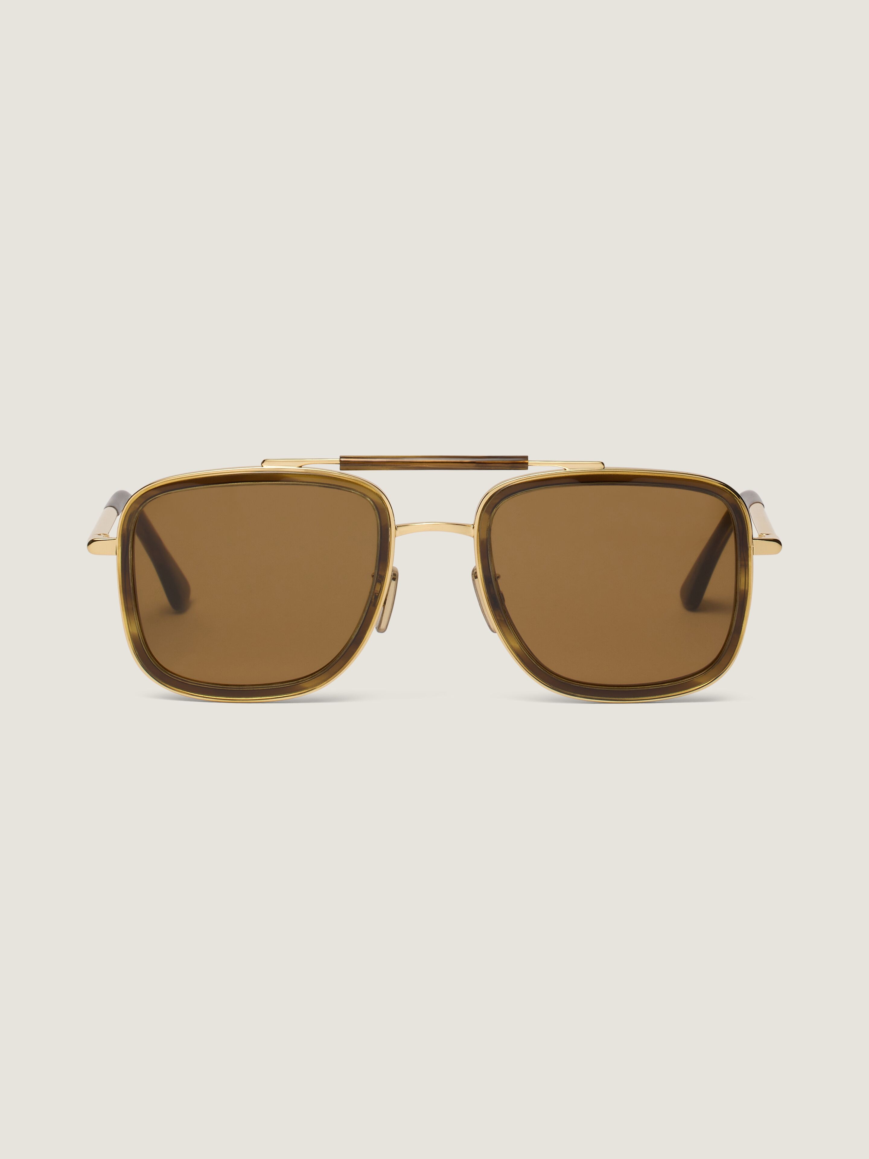 Day sunglasses in acetate and metal in - brown/golden - BR00BPR04X