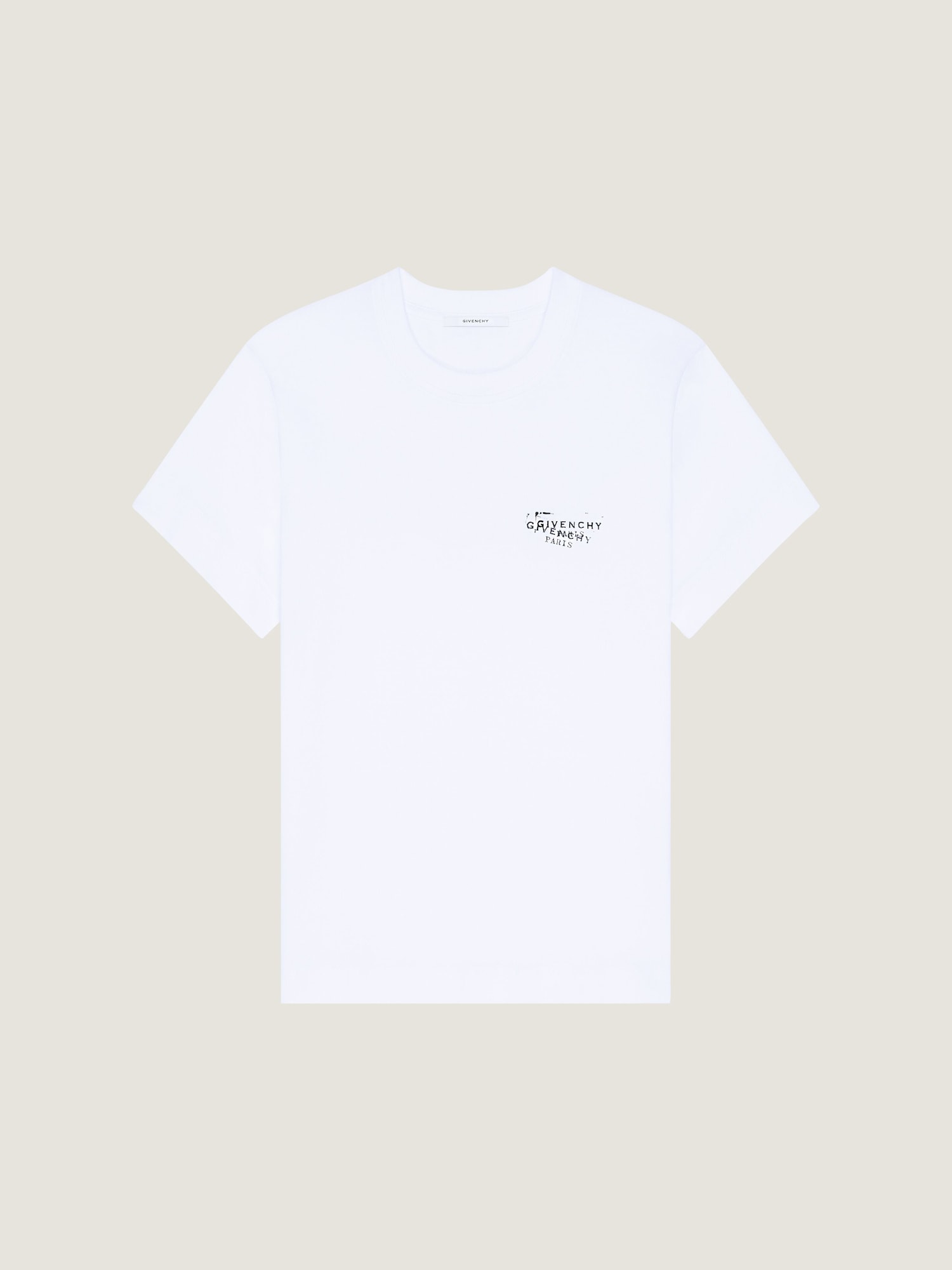 Givenchyスタンププリント Tシャツ - ホワイト BW70FJP7A7-100 - ハイ 