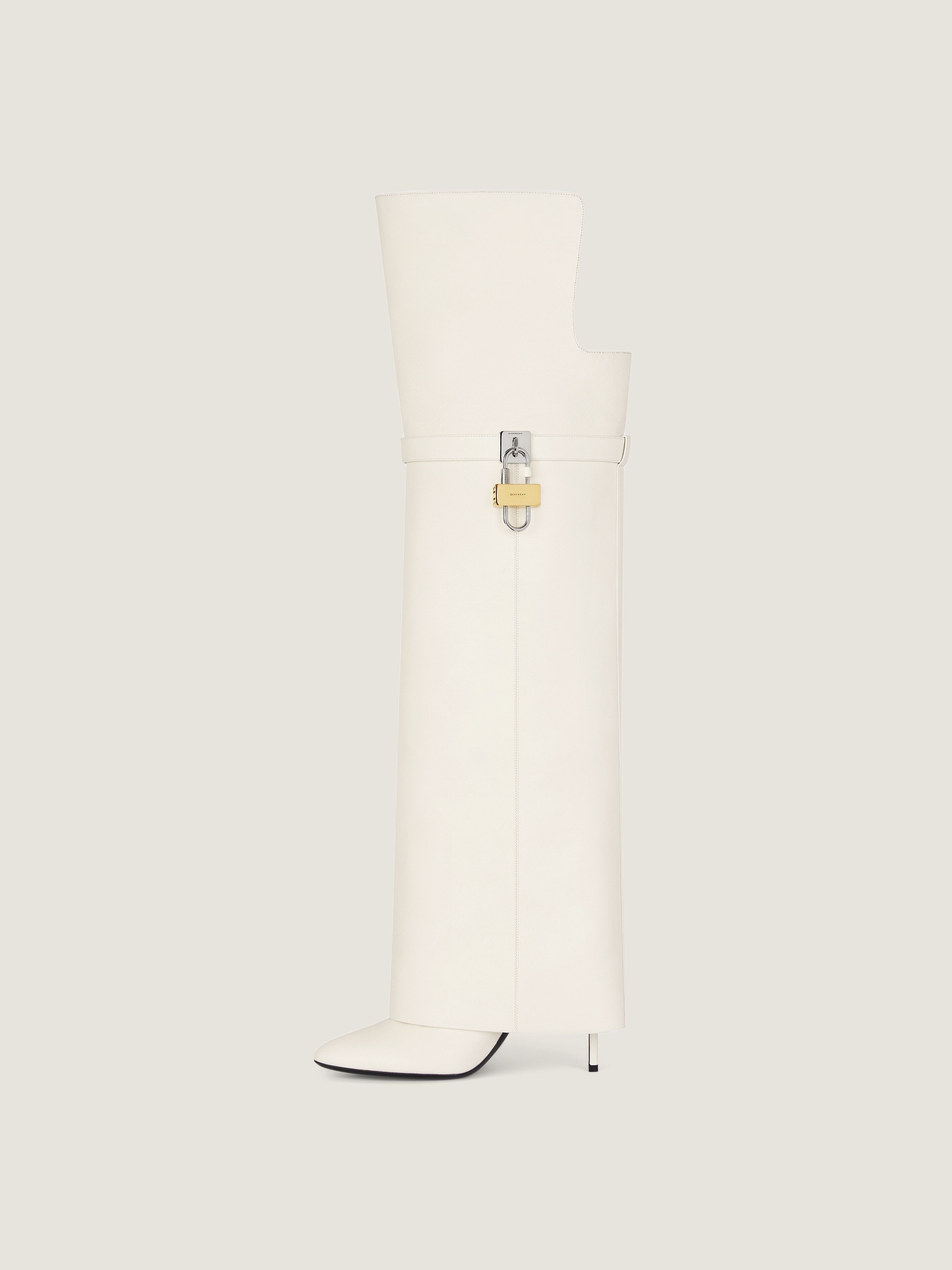 Shark Lock Stiletto over-the-knee boots in nappa | Givenchy