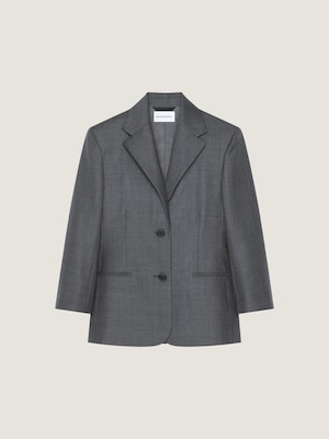 Veste simple boutonnage en laine