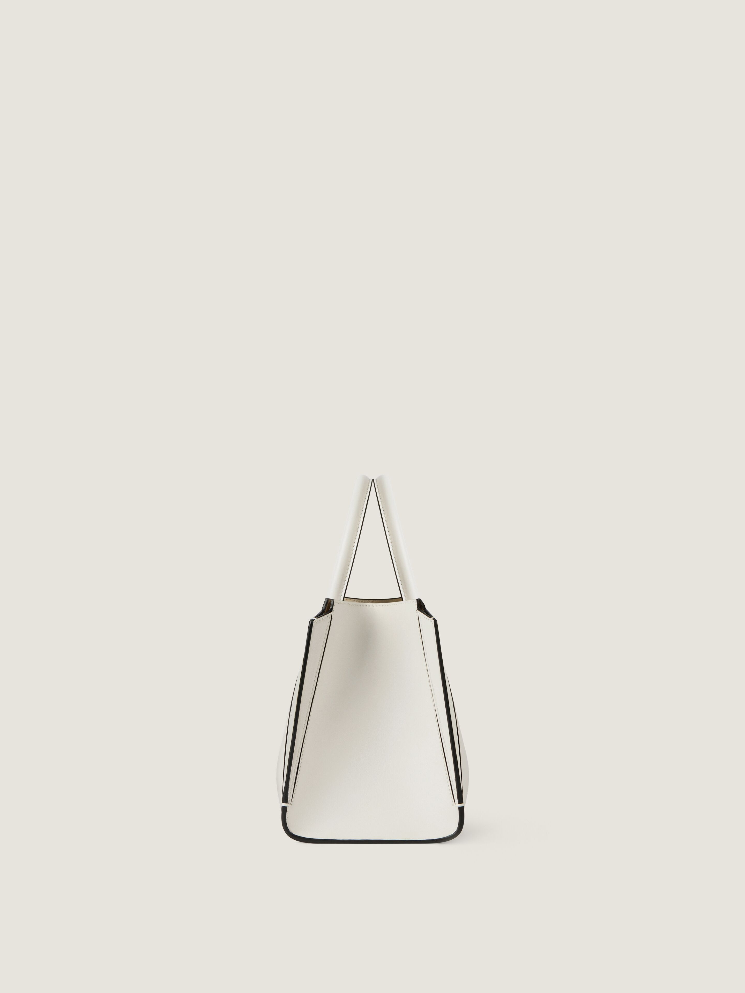 アントン Small Antigona Catchall bag in shiny grained leather in - chalk