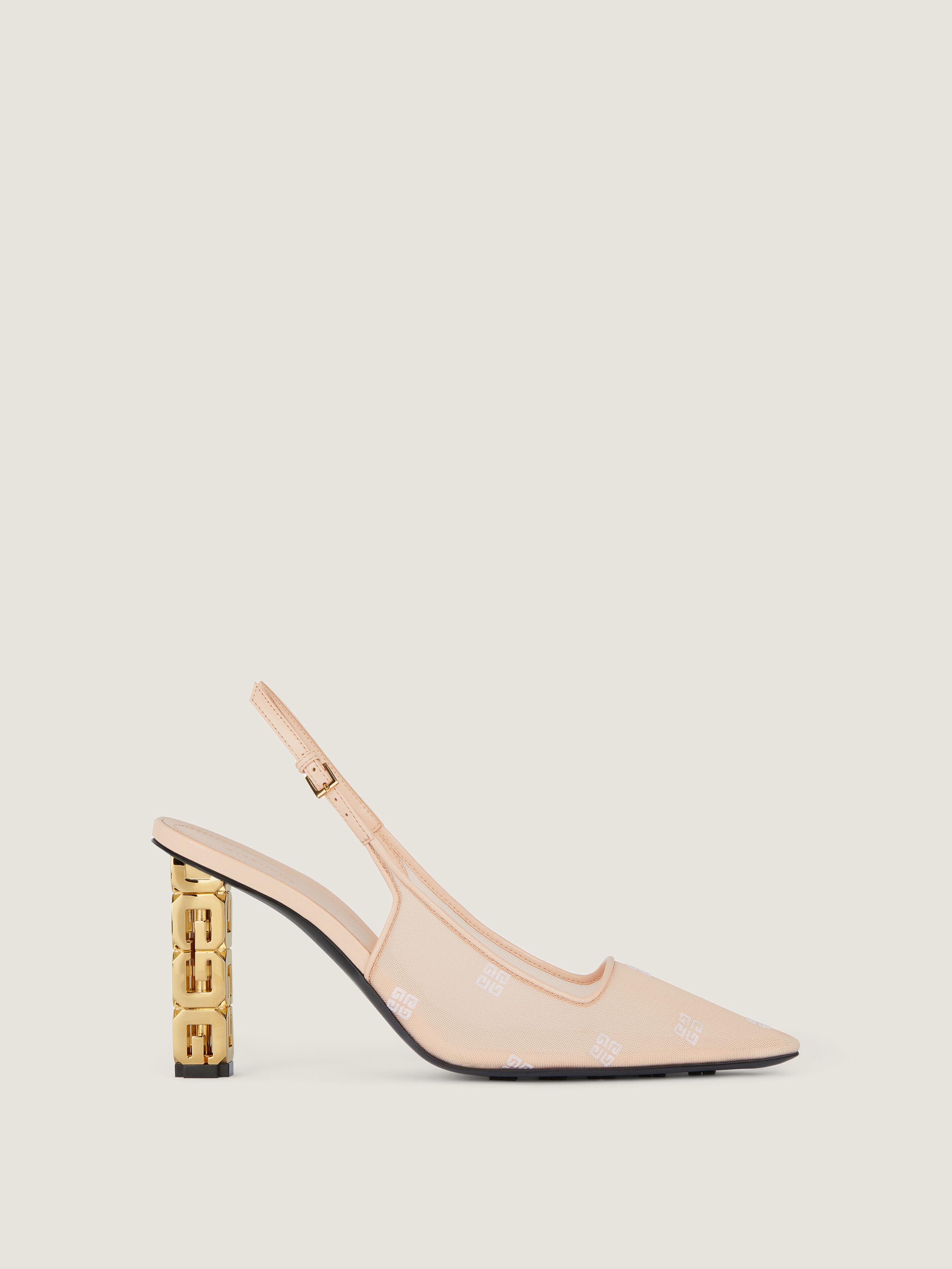 【関税＆送料込み】Givenchy G Cube Heel Slingbacks Givenchy G Cube Slingback Pumps Size 6 NEW - Consigned Designs