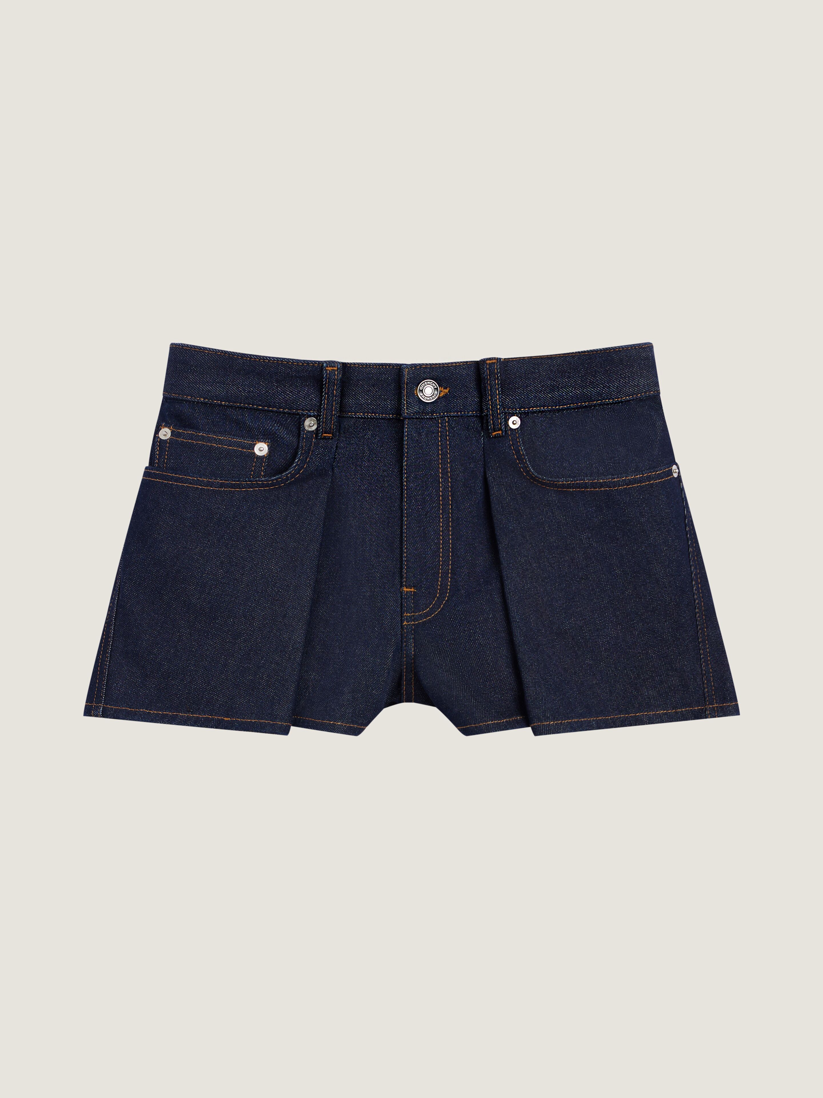 Givenchy Pinch Shorts In Raw Denim