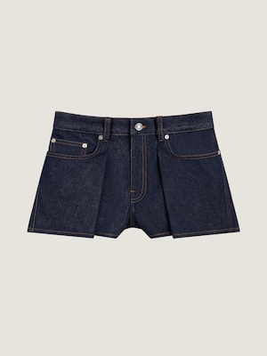 Short Pinch en denim brut