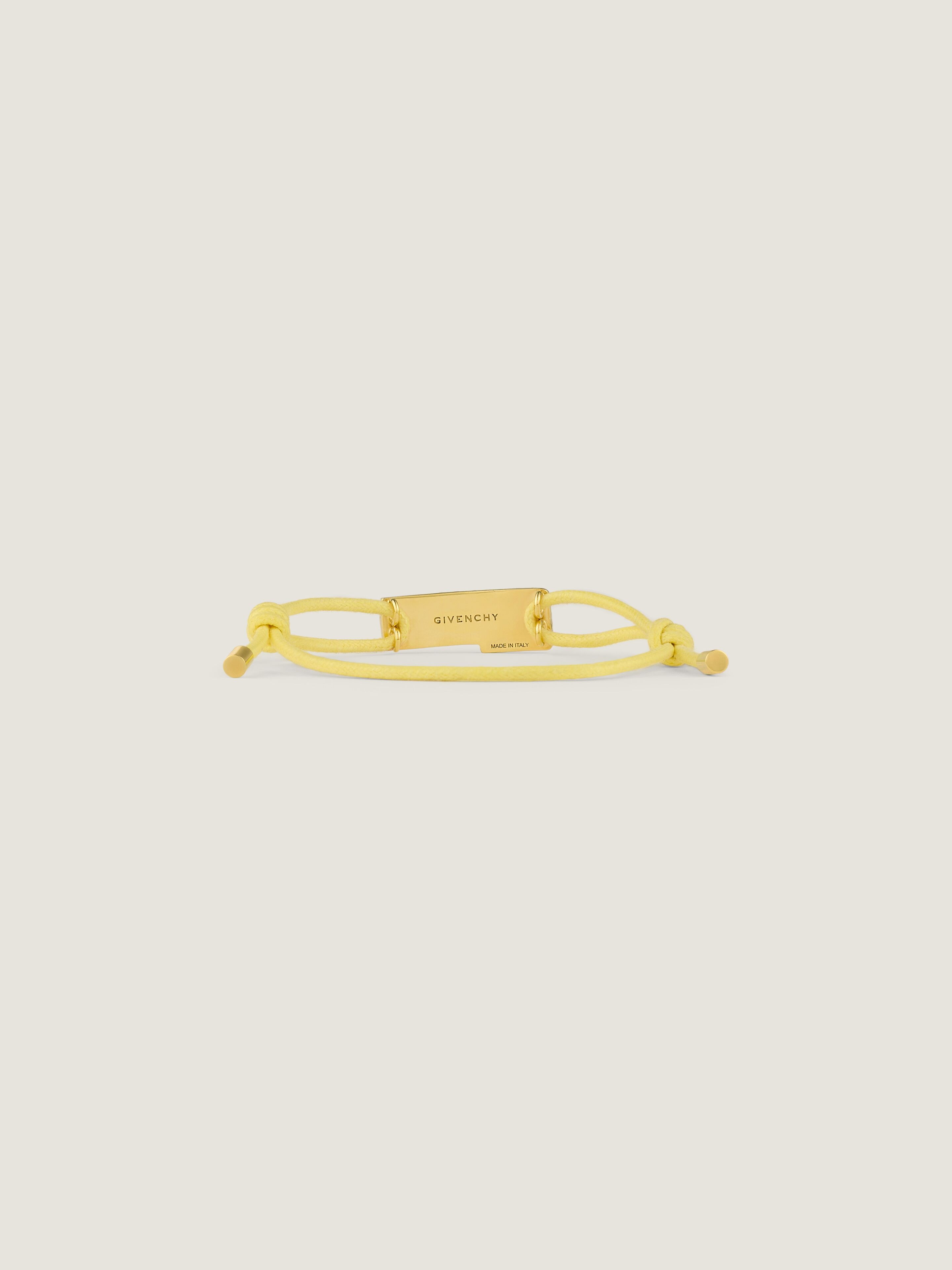 Givenchy Tape cord bracelet in cotton and metal | Givenchy US