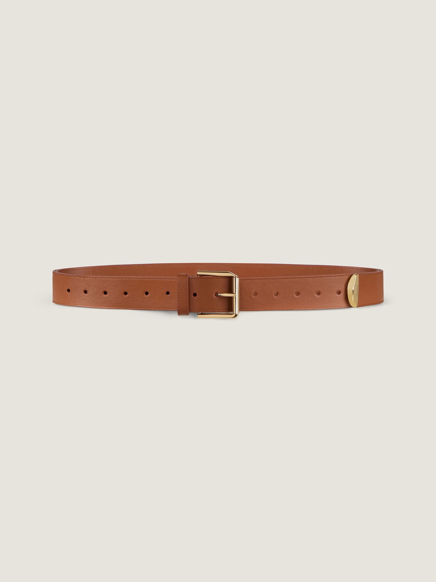 Voyou belt in shiny leather in - caramel brown - BB408HB2AE  display picture 3