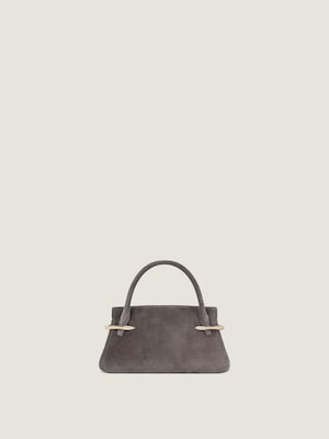 Mini Pinch bag in suede leather