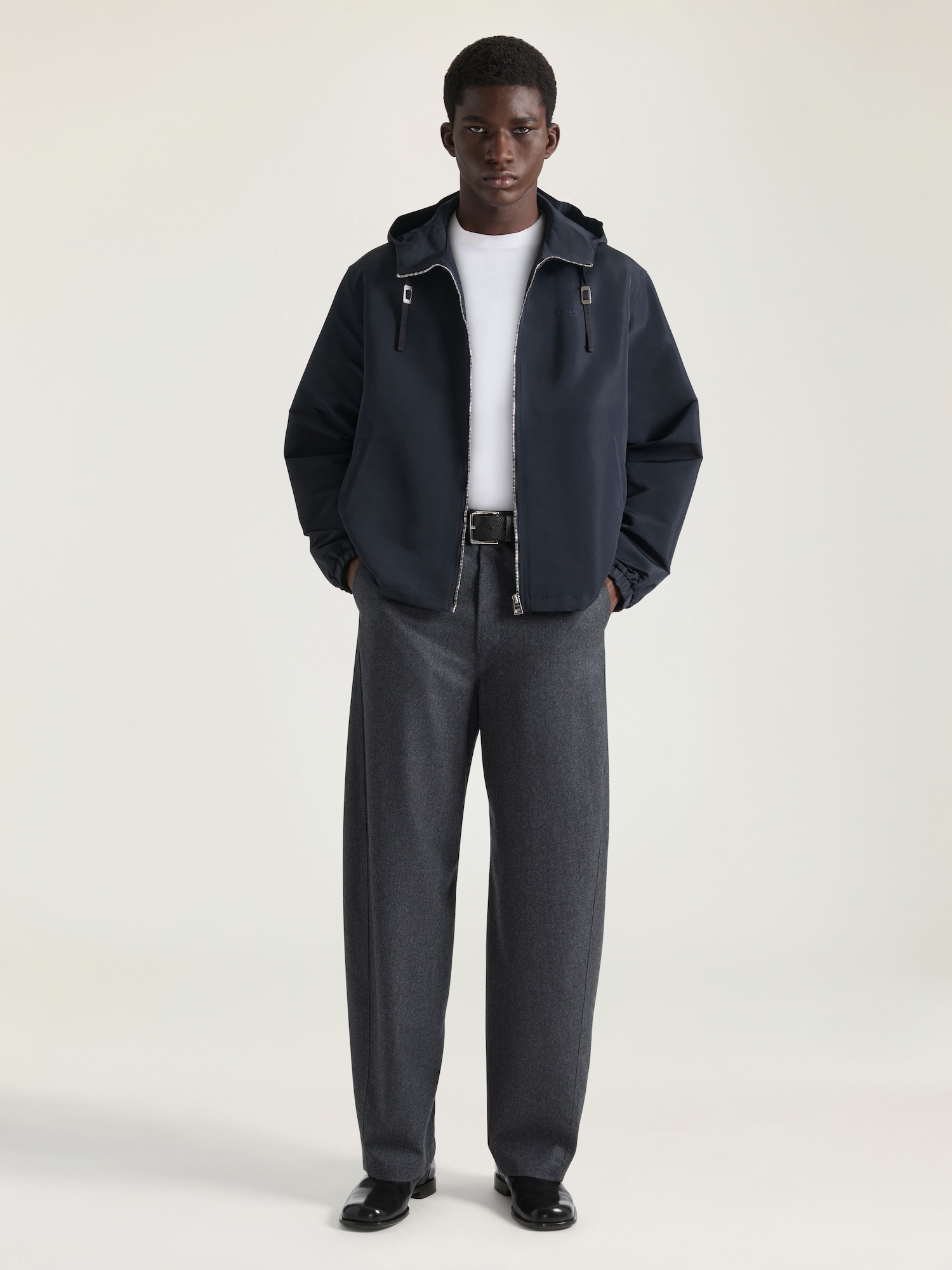Windbreaker in polyfaille embroidered Givenchy Paris