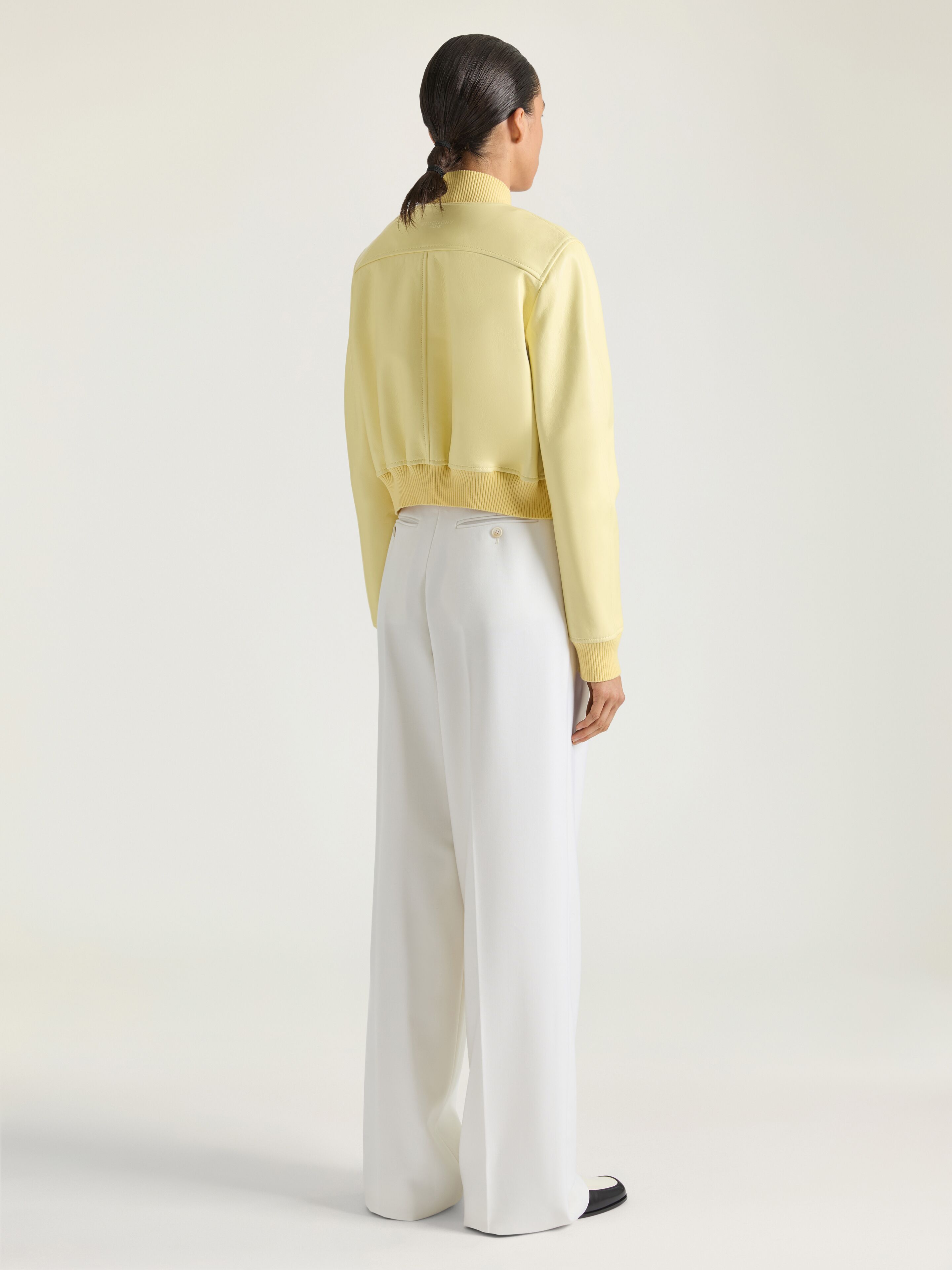 Bomber in nappa leather in - pale yellow - BW00UL61UJ-740