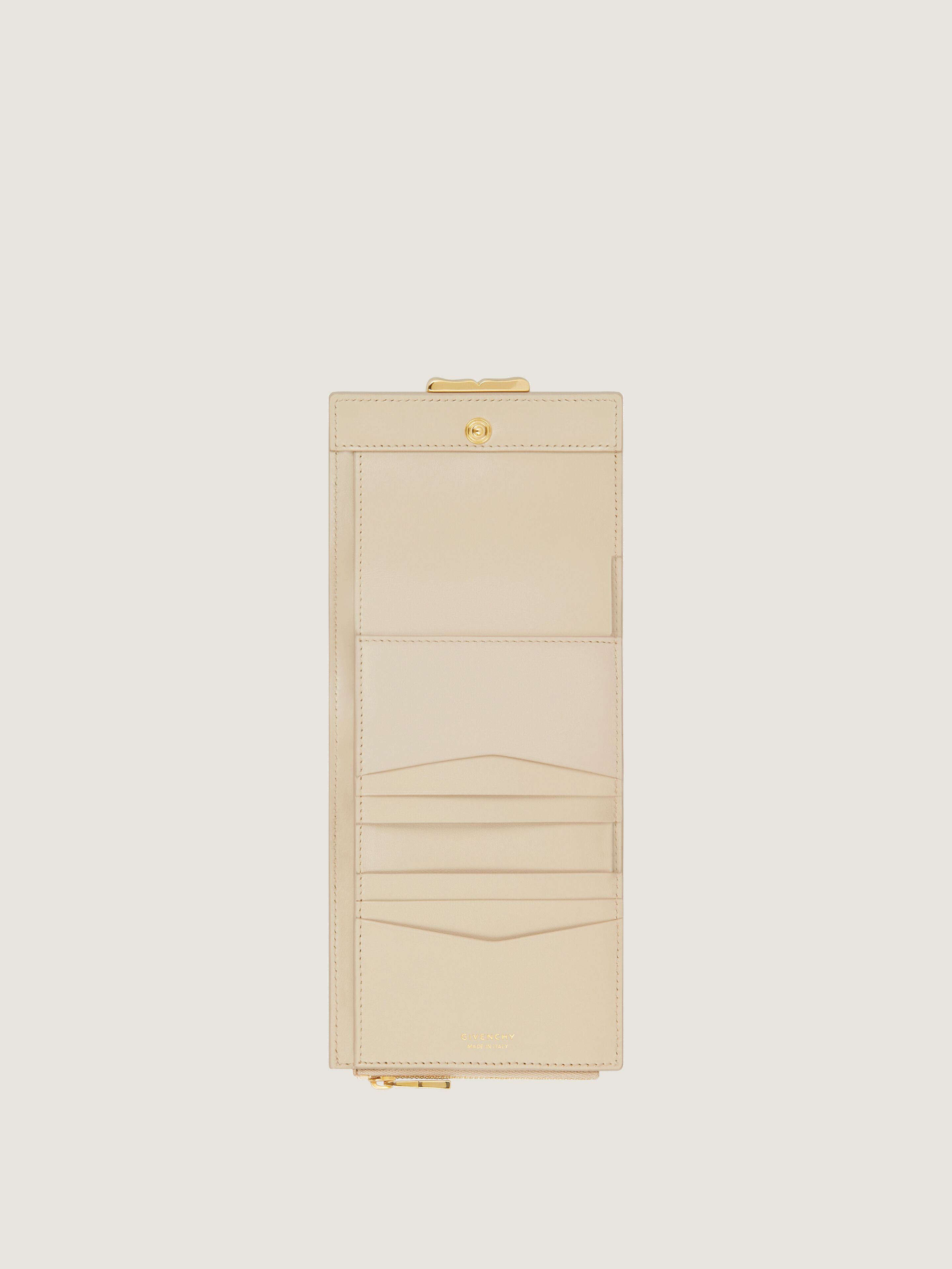 4G Liquid wallet in Box leather in - natural beige | Givenchy US