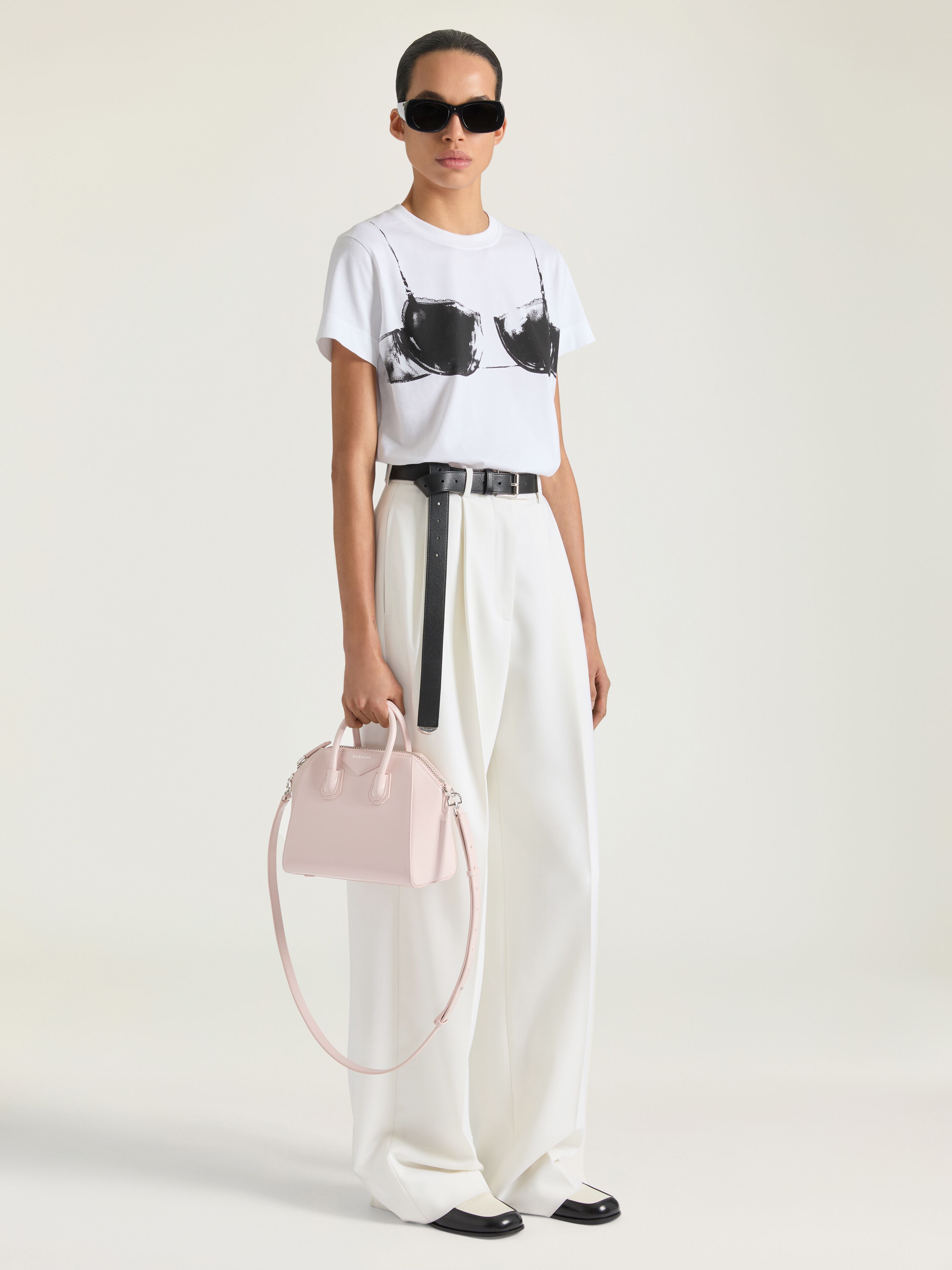 Mini Antigona bag in Box leather in - baby pink - BB5148B00D-661