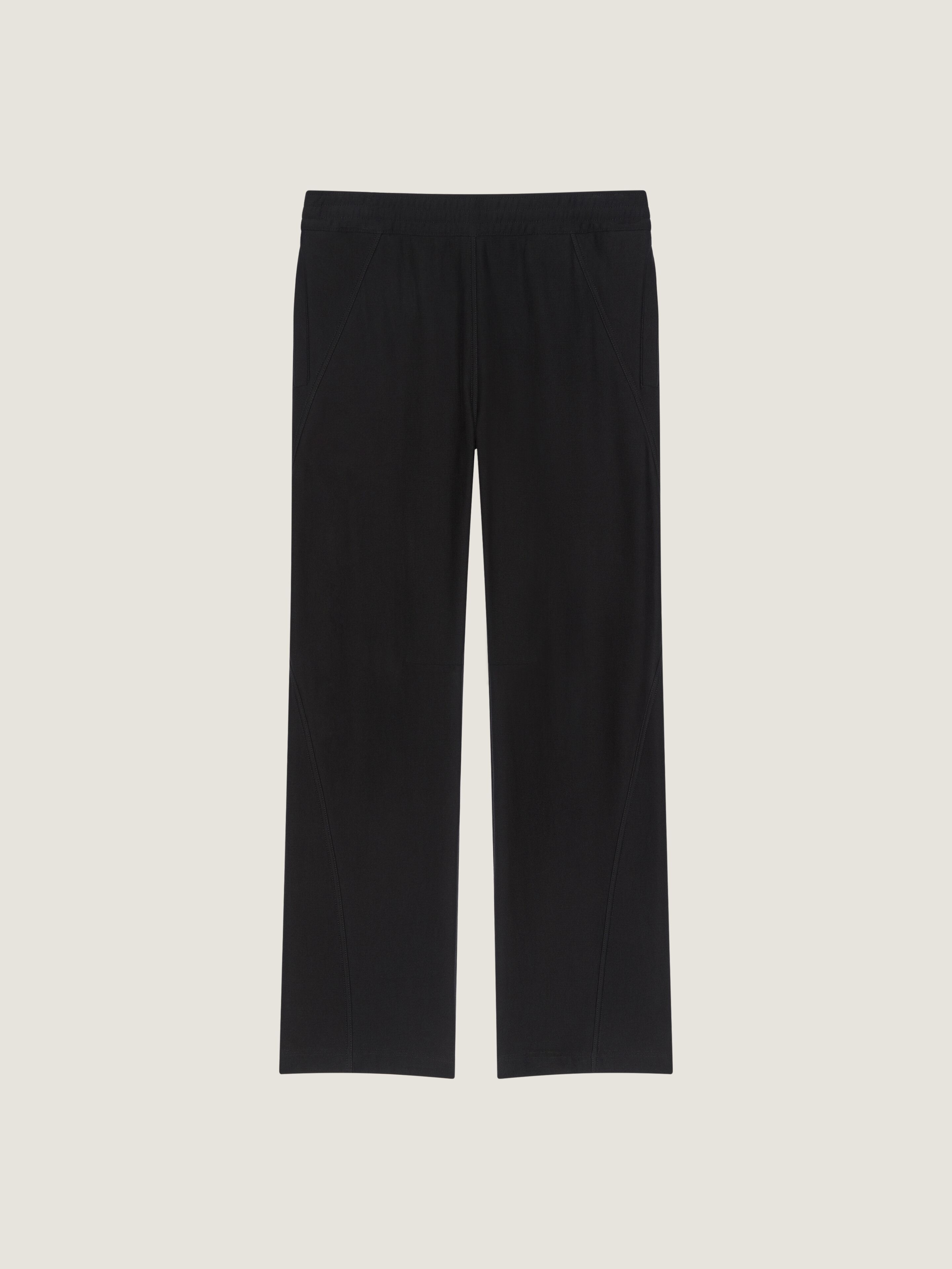 Givenchy Couture Seam Joggers In Fleece Embroidered Paris In Black