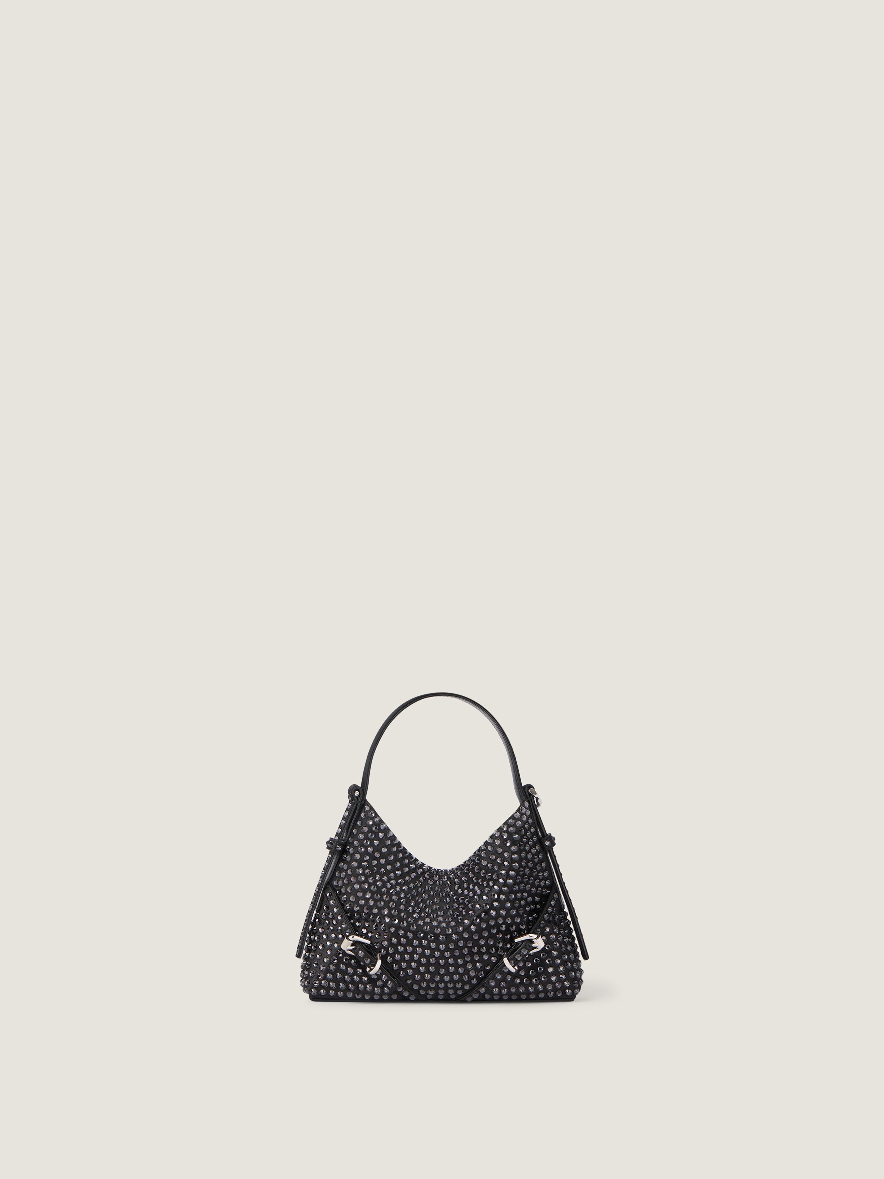 Givenchy Sac Nano Voyou En Cuir Avec Strass In Black