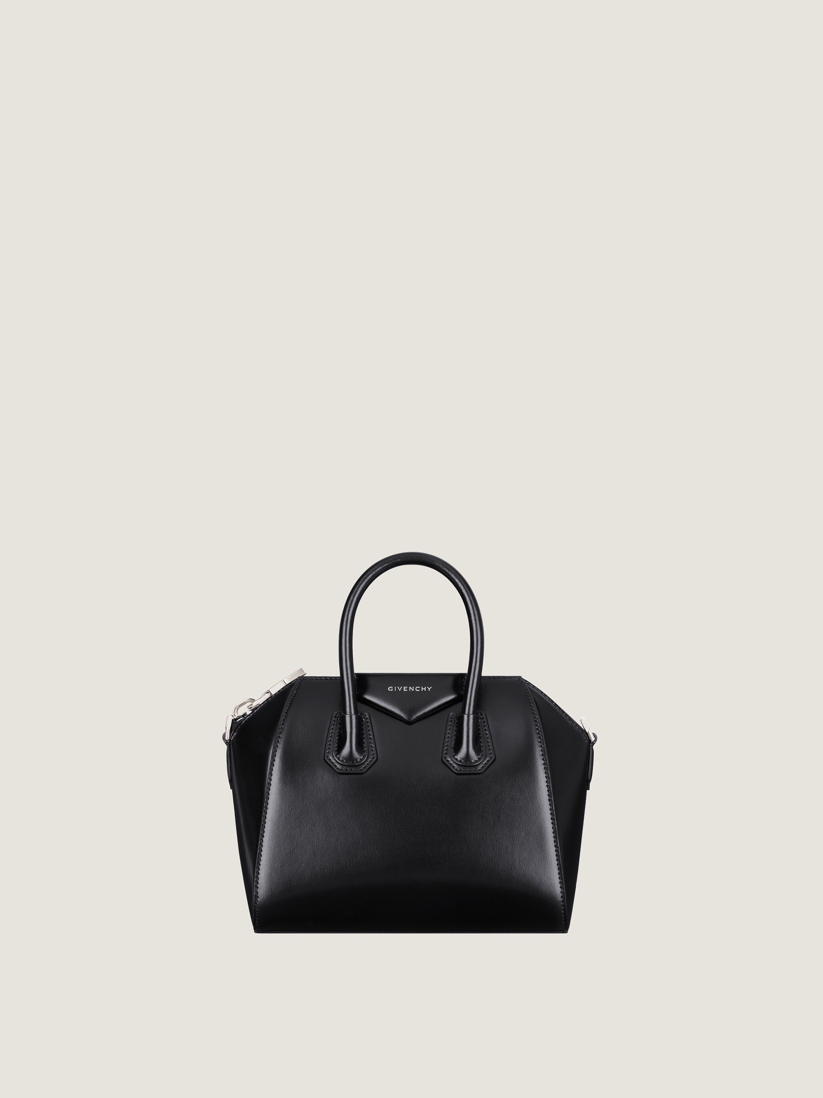 GIVENCHYレザーハンドバッグ(ダークブラウン) GIVENCHY ジバンシイ ハンドバッグ ボローディア ブラック