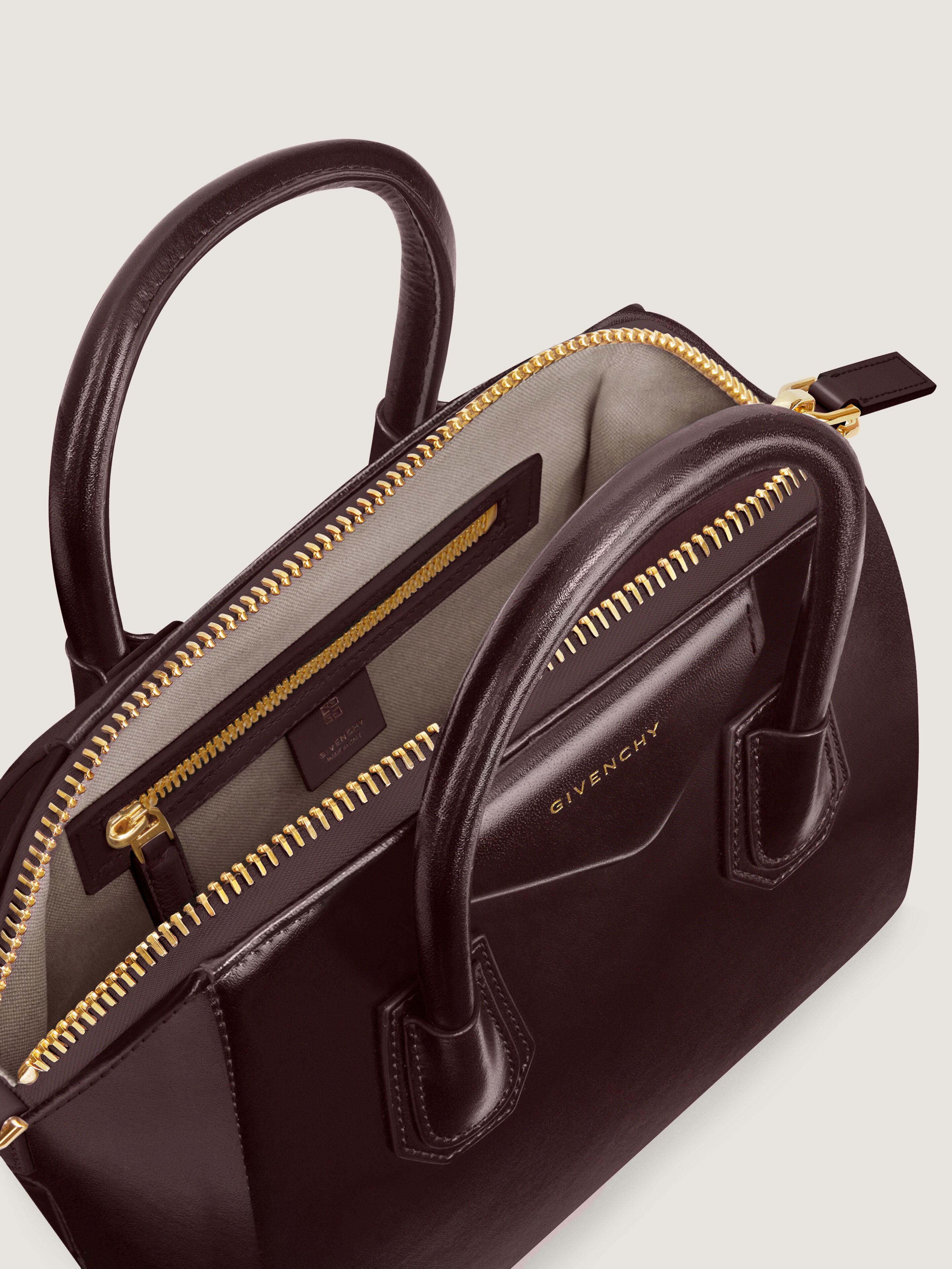 Small Antigona bag in Box leather in - burgundy - BB5149B13A-604