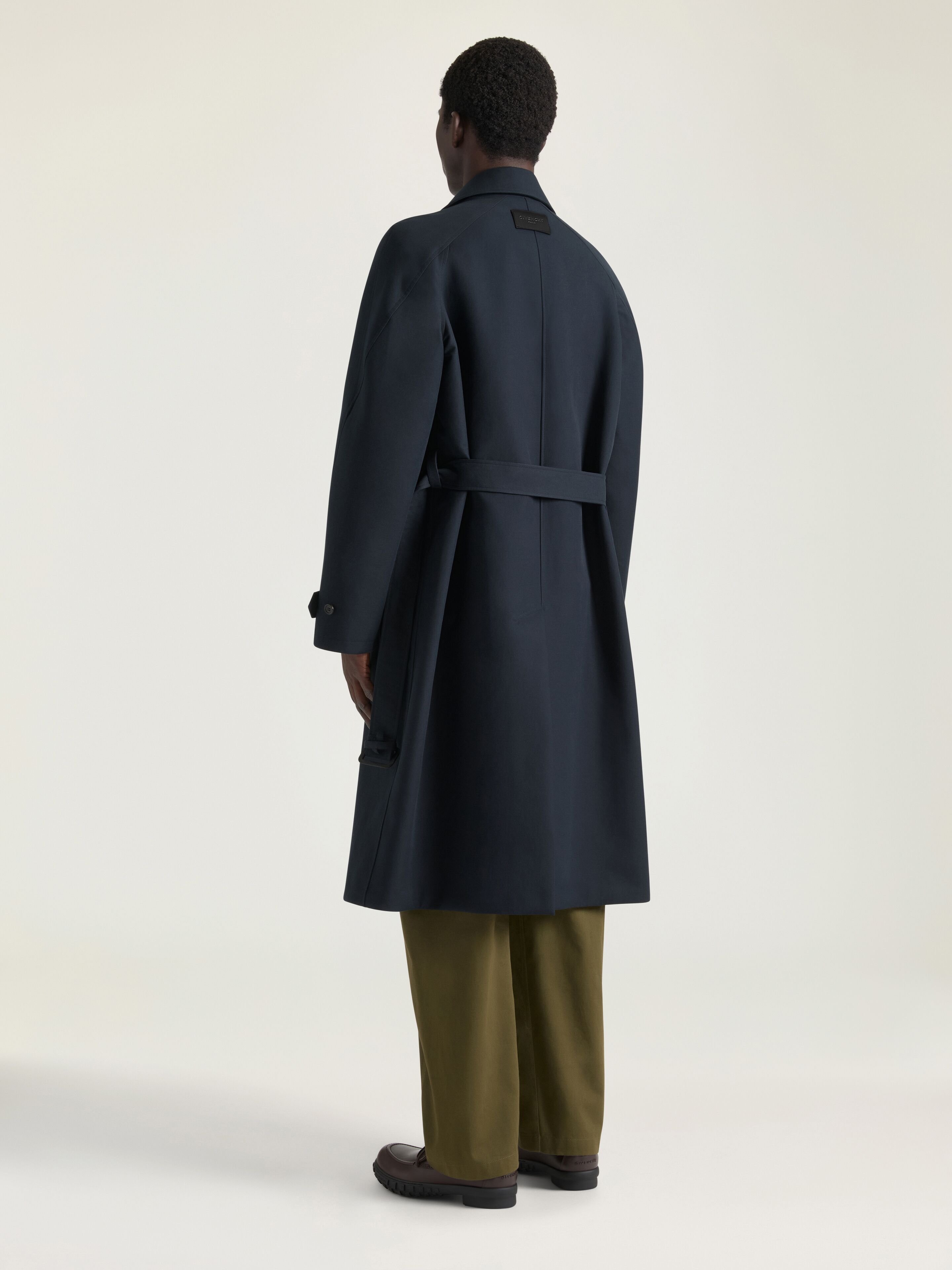 Car coat in cotton in - dark navy - BMC09316AW-499 | Givenchy US