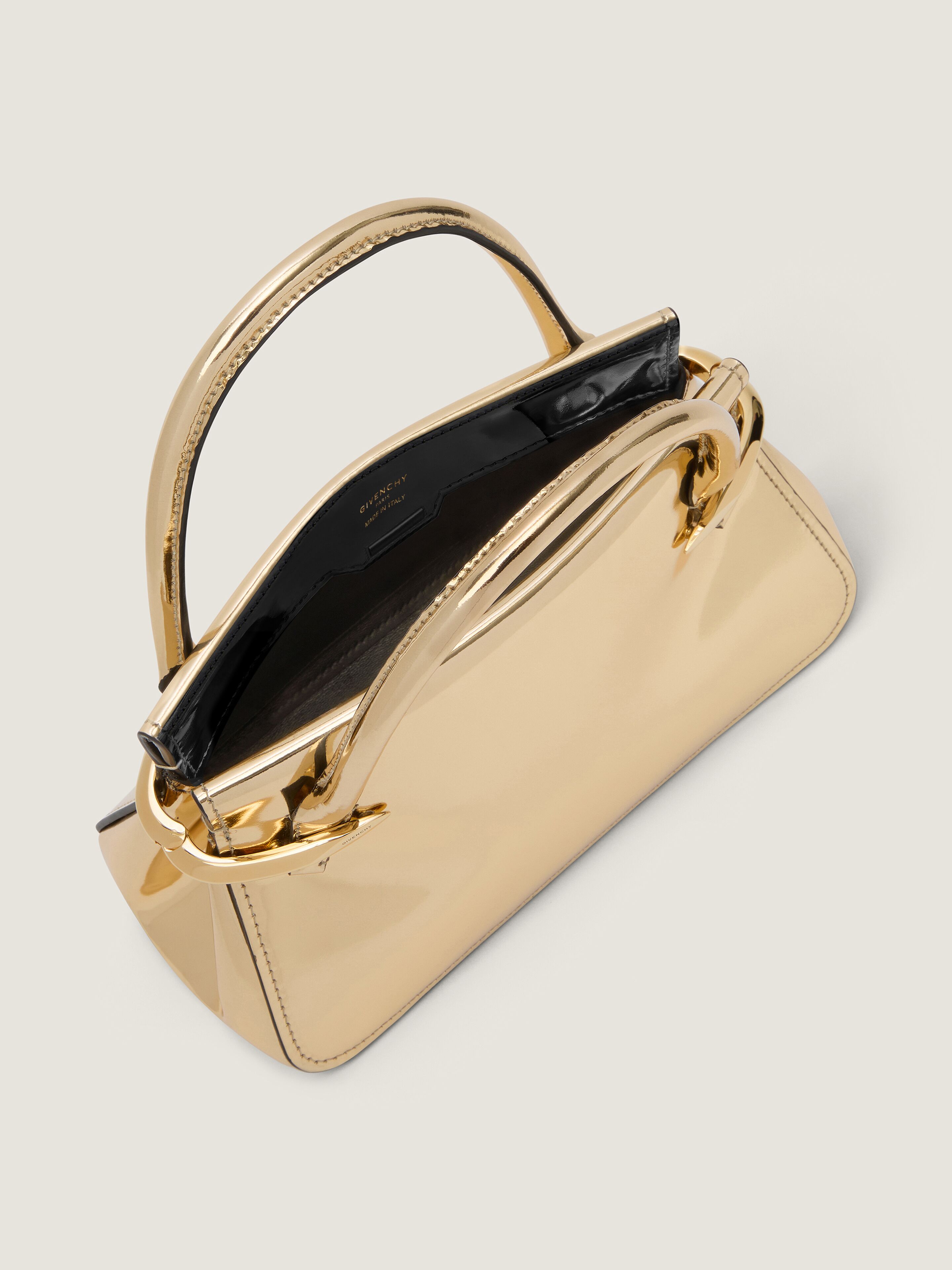 Mini Pinch bag in mirror effect leather in - golden - BB515JB2AS