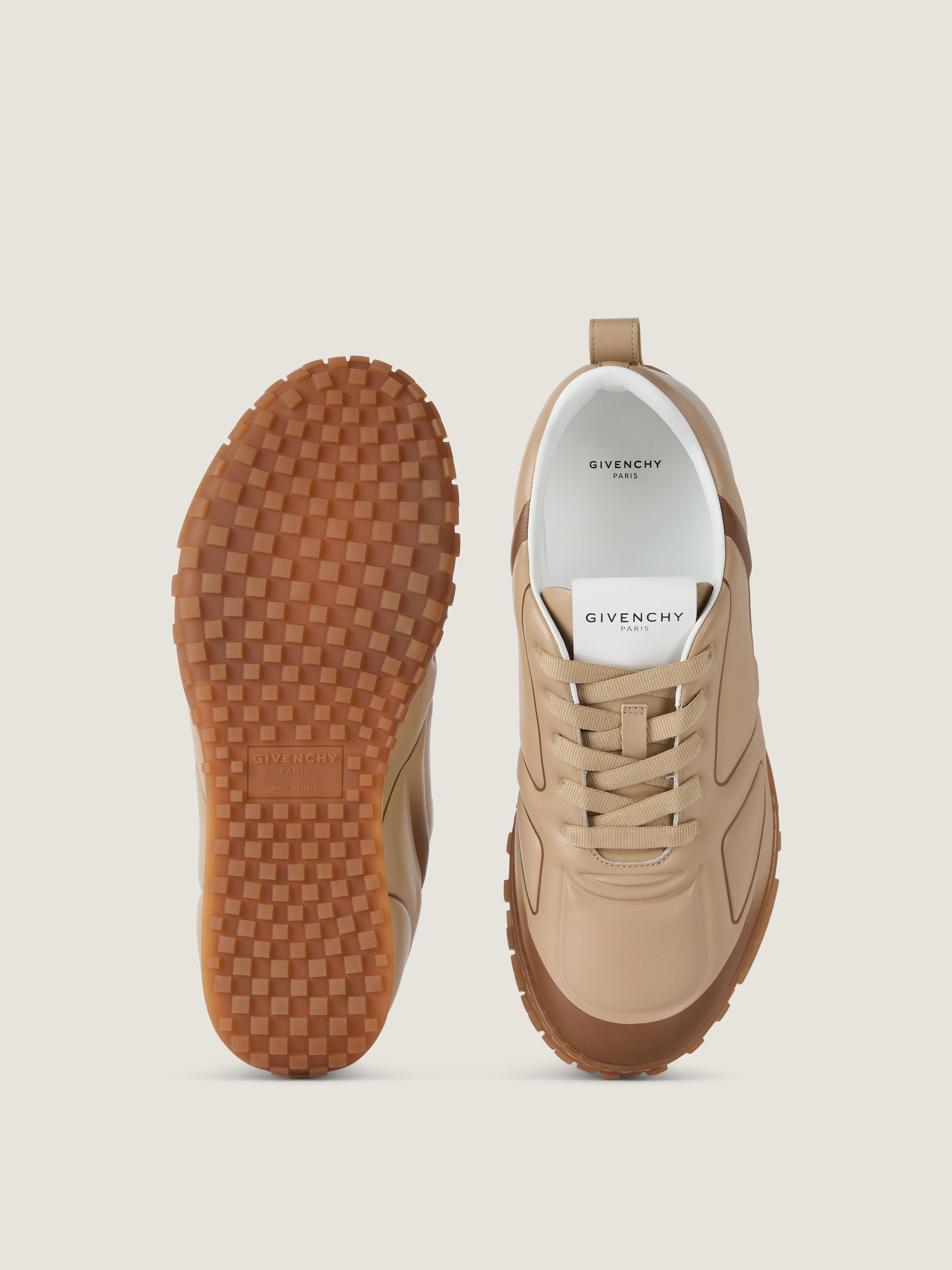 Glide sneakers in leather in - black/beige - BH00B6H1XX-007 | Givenchy Glide sneakers in leather in - black/beige - BH00B6H1XX-007 | Givenchy
