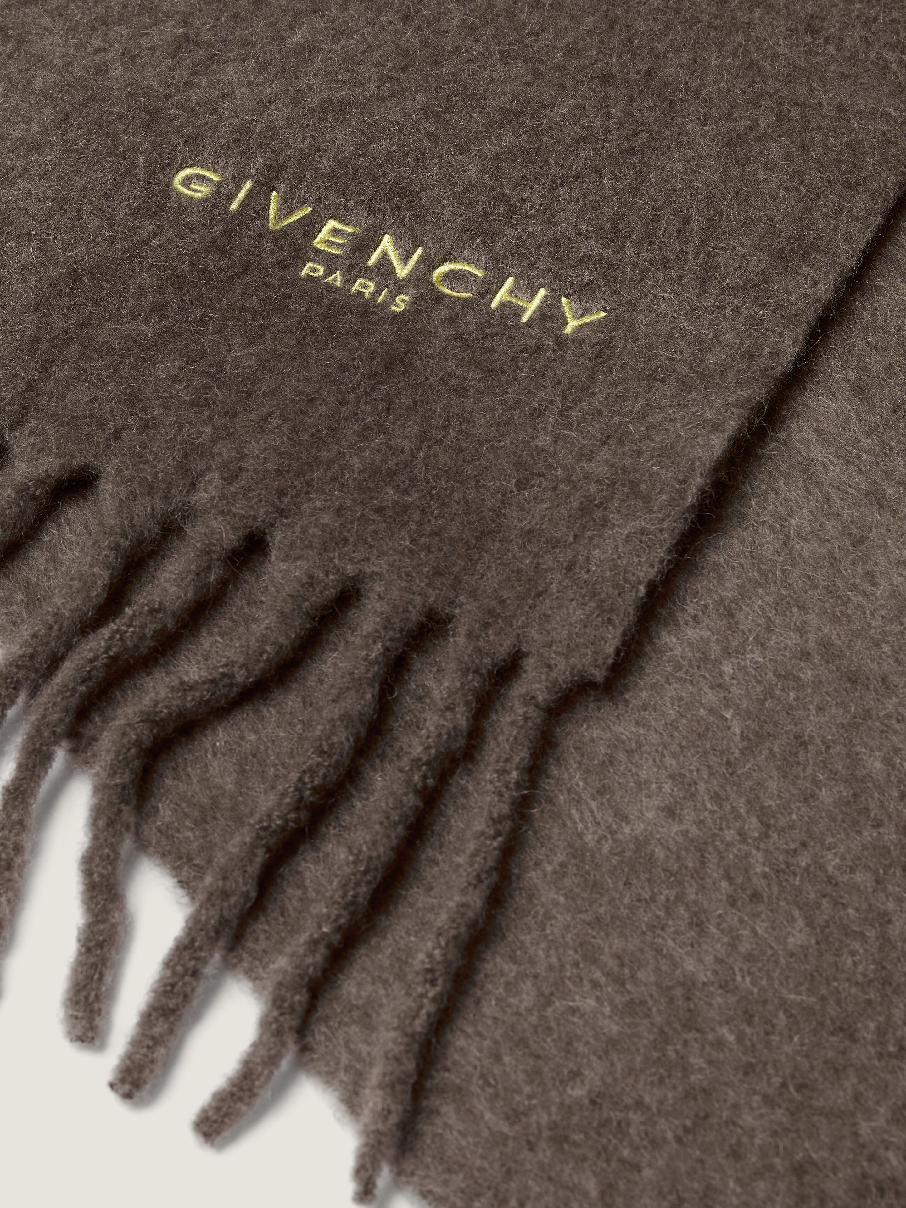 GIVENCHY Paris large scarf in alpaca wool in - caramel brown