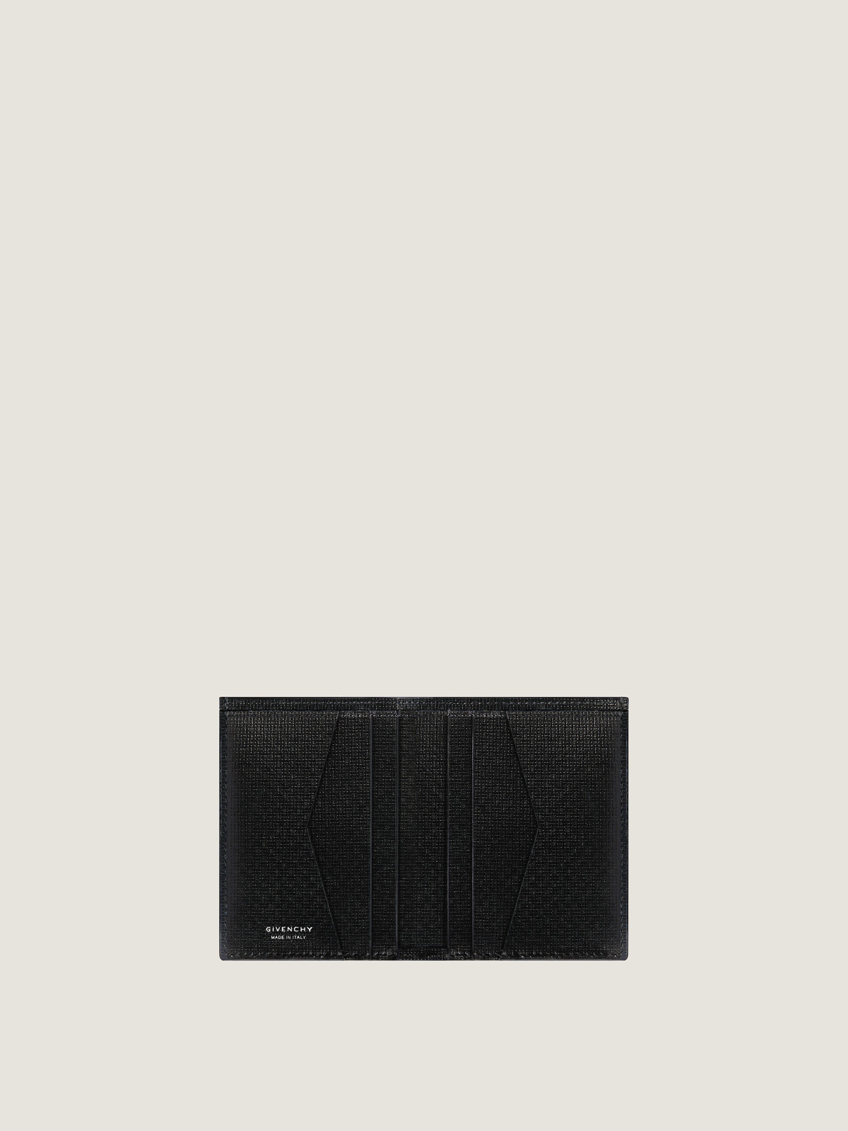 Card holder in 4G leather in - black | Givenchy US