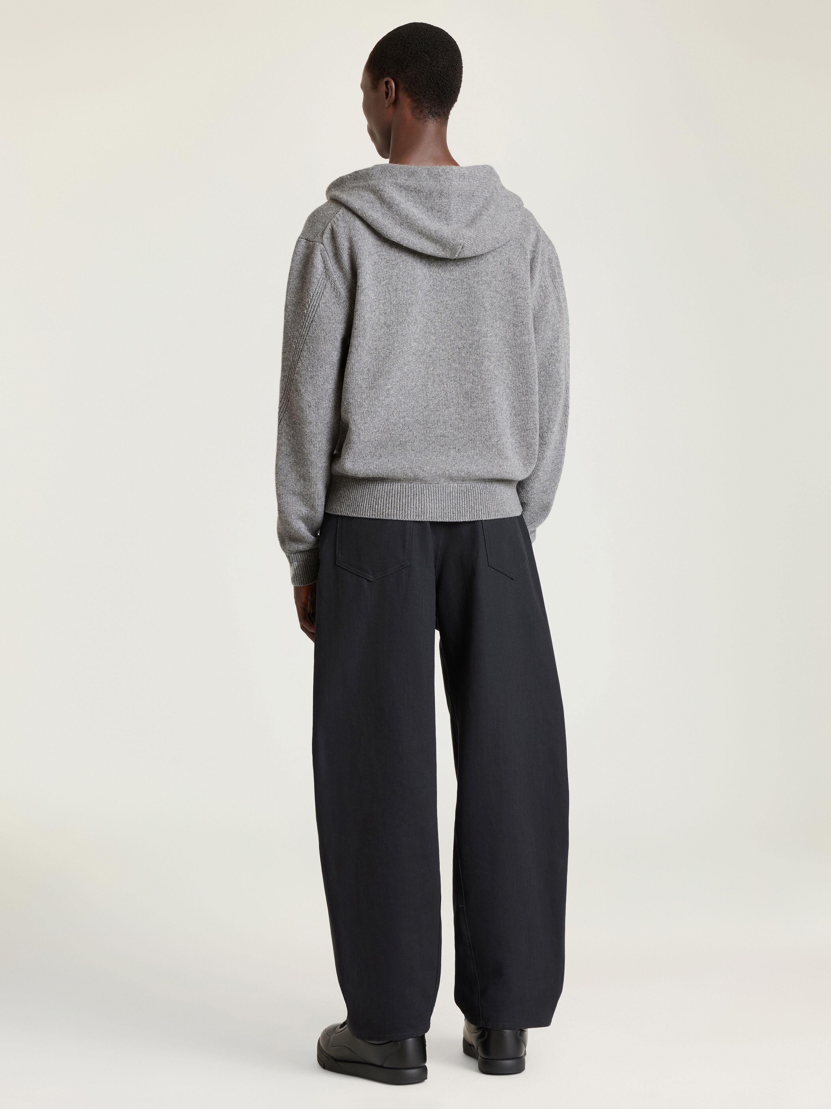 Couture Seam zipped hoodie in wool and cashmere | Givenchy US
