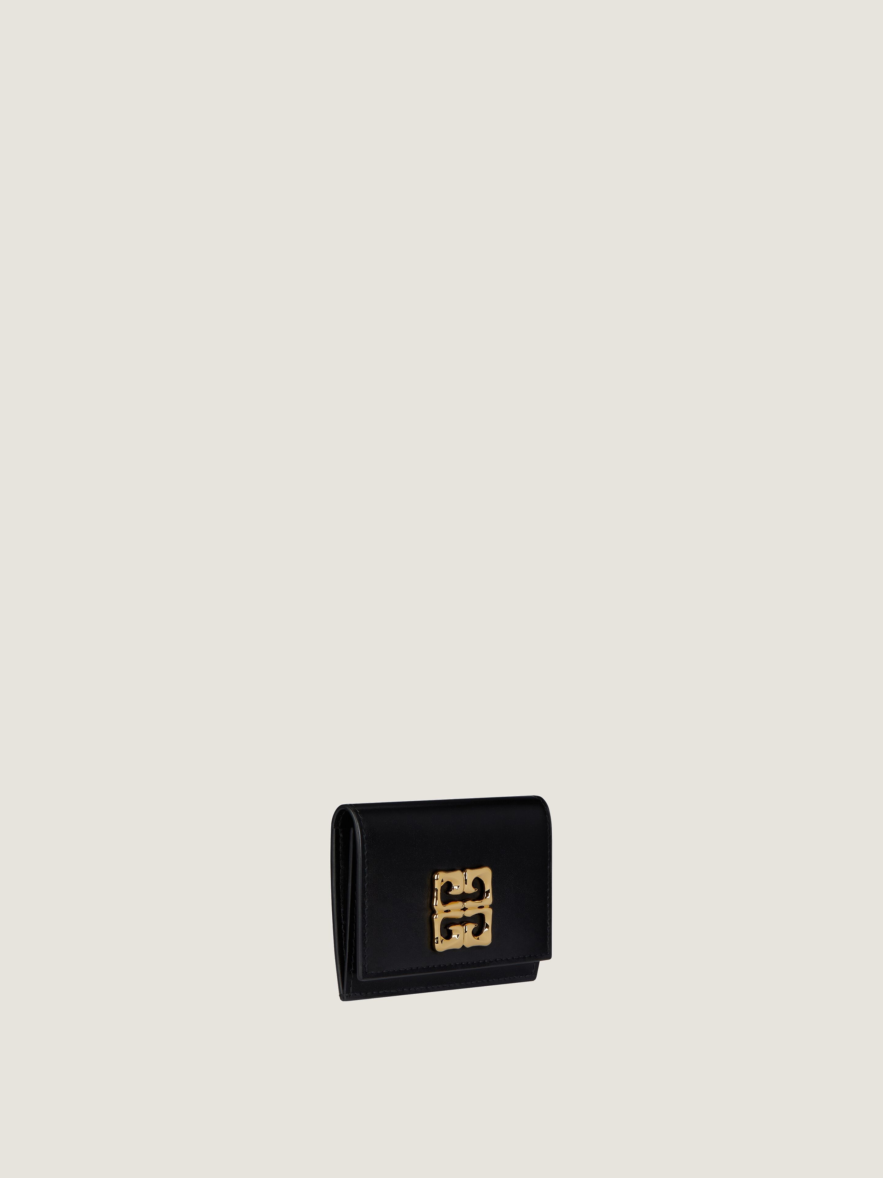 ◆SALE◆直営店◆【GIVENCHY】4Gリキッド カードホルダー 4Gリキッド カードホルダー ボックスレザー - ブラック