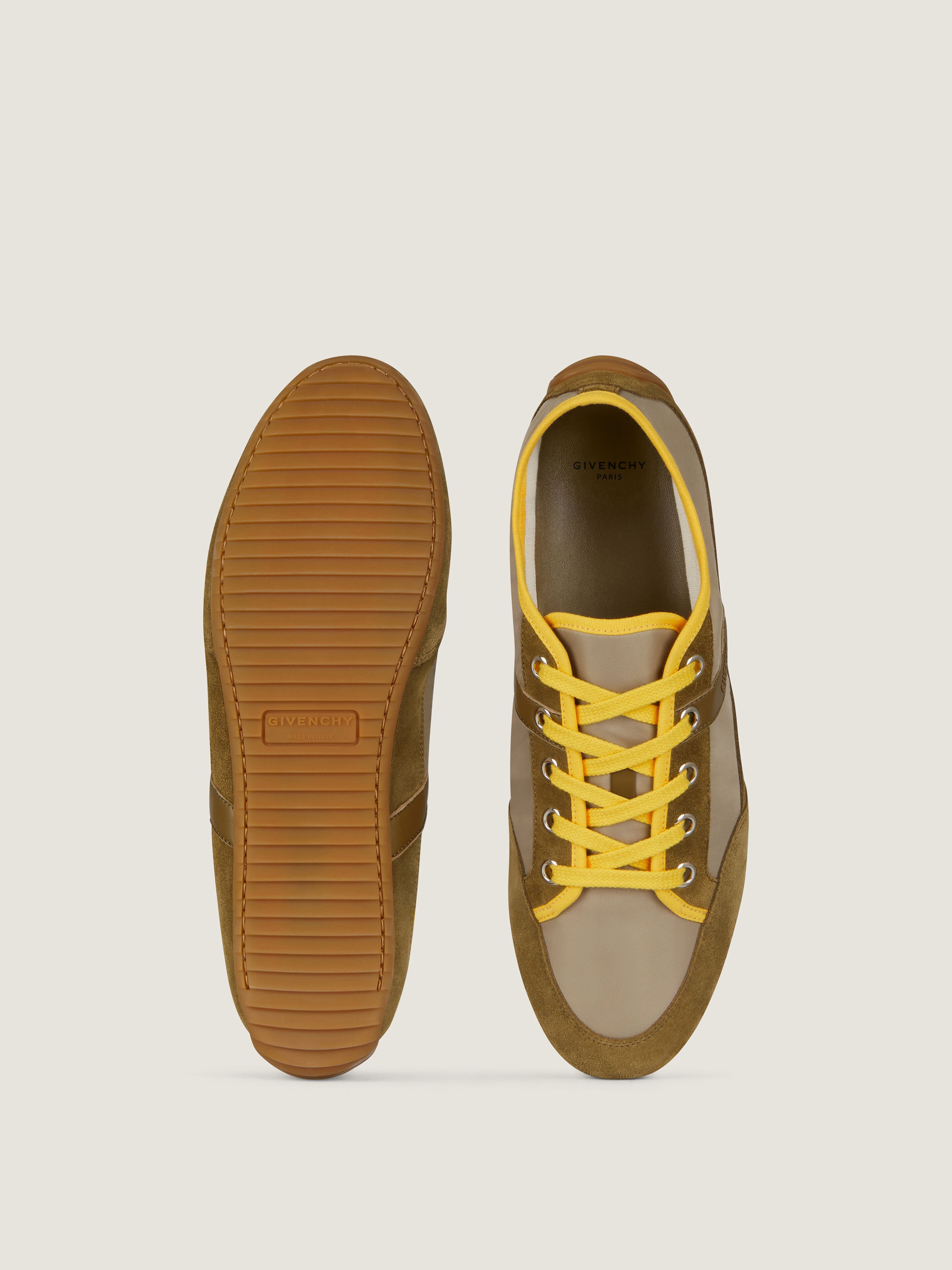 【関税&送料込】Givenchy Two-Tone Suede And Nylon Sneakers Slim sneakers in nylon and suede | Givenchy CA | Givenchy