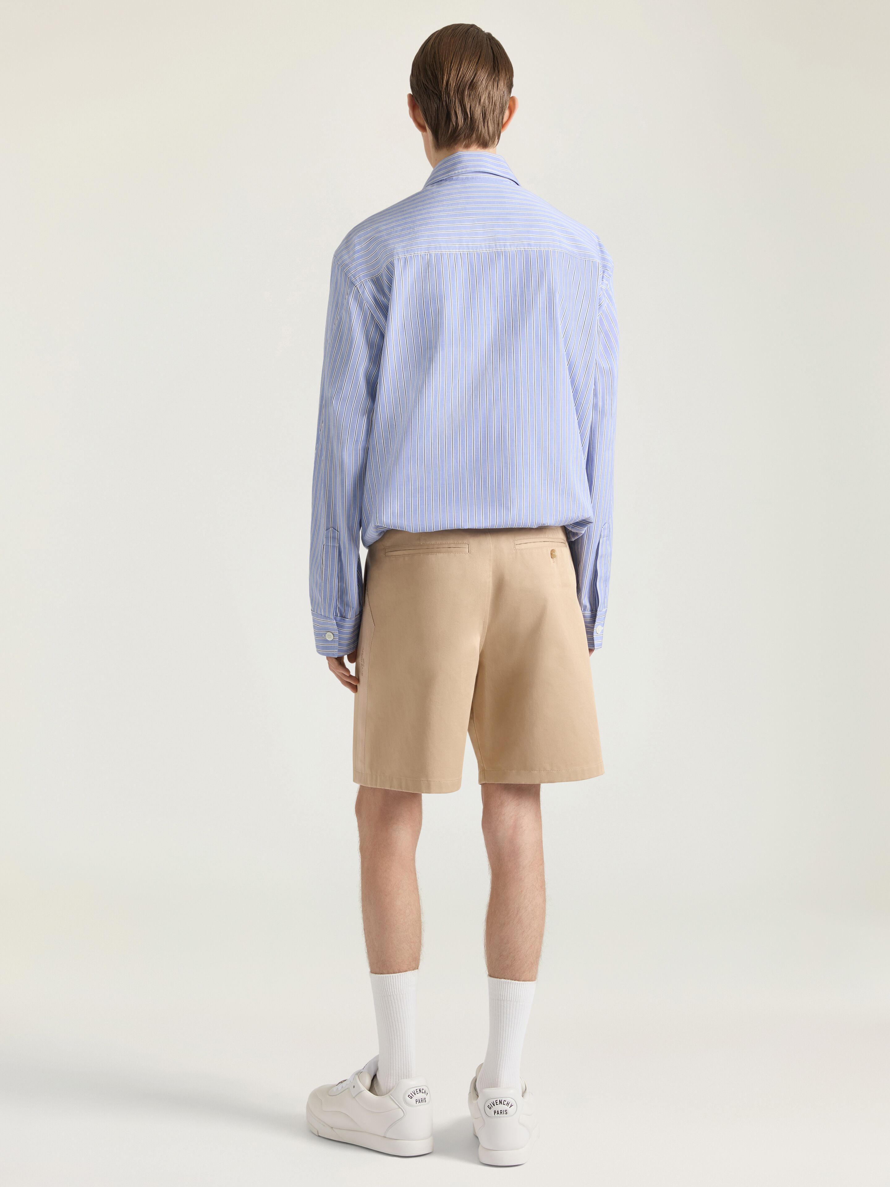 Couture Seam bermuda shorts in cotton with gros grain | Givenchy