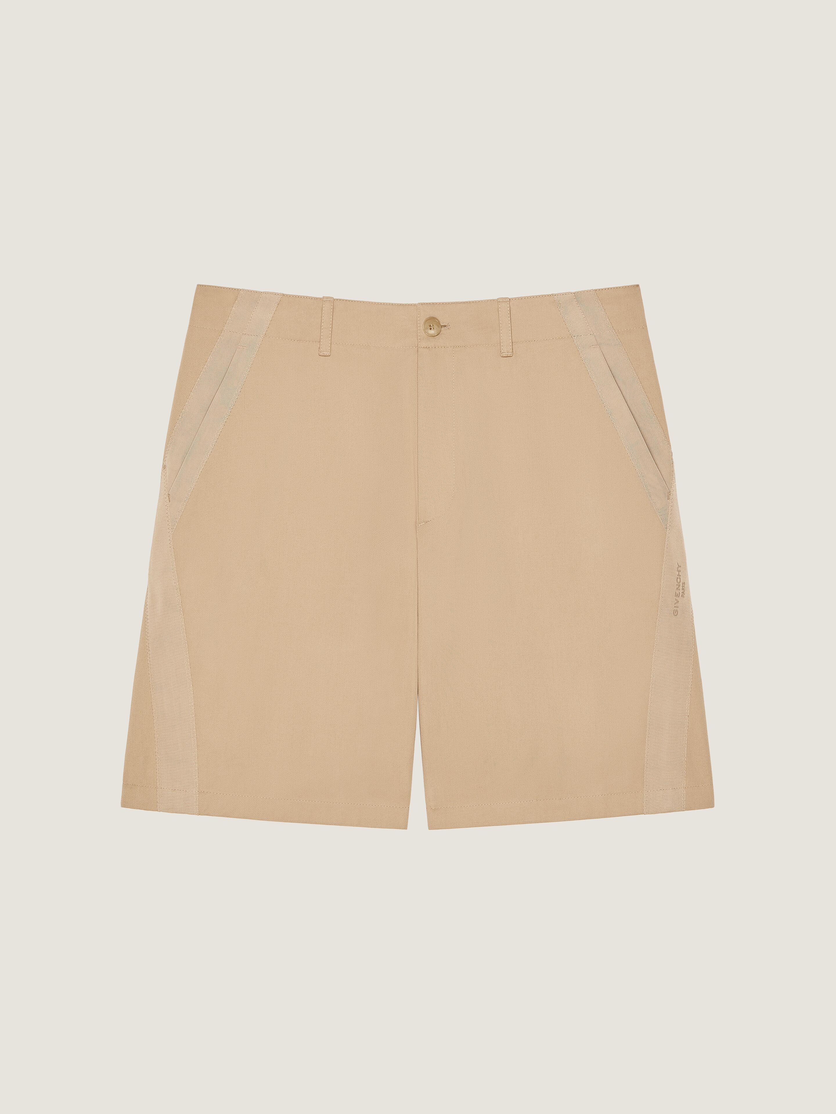 Couture Seam bermuda shorts in cotton with gros grain | Givenchy