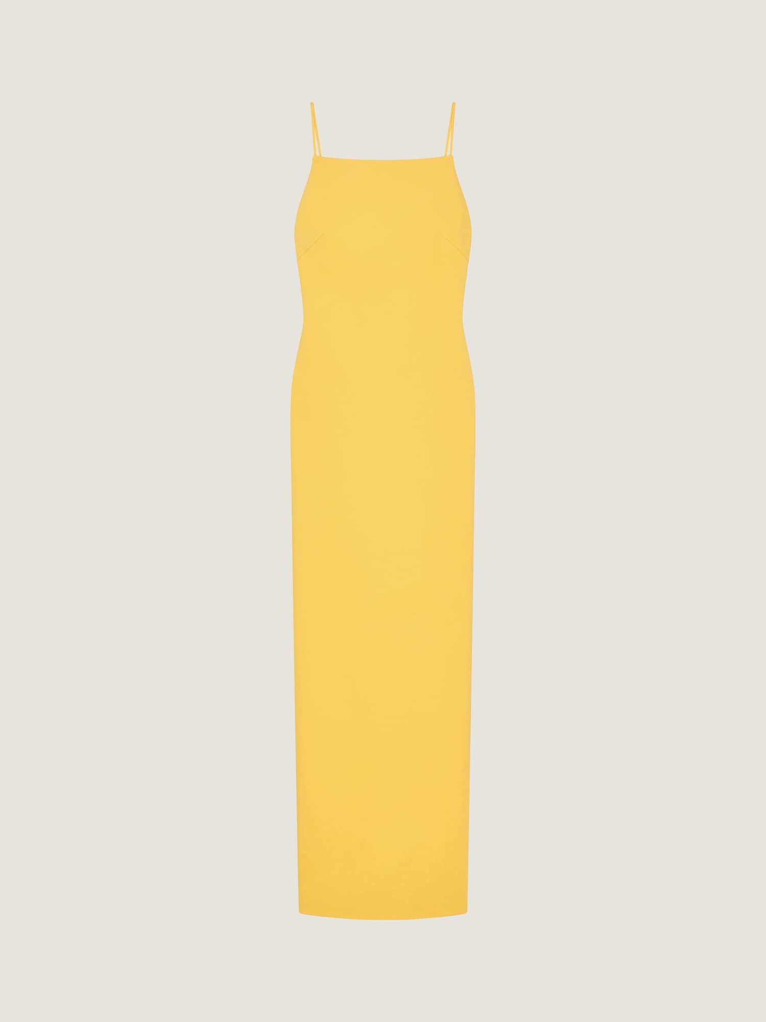 gold coast dress shops formal 1980s Givenchy Couture Camel Wool Shift Dress w/ Gold Button and Pocke main image 0