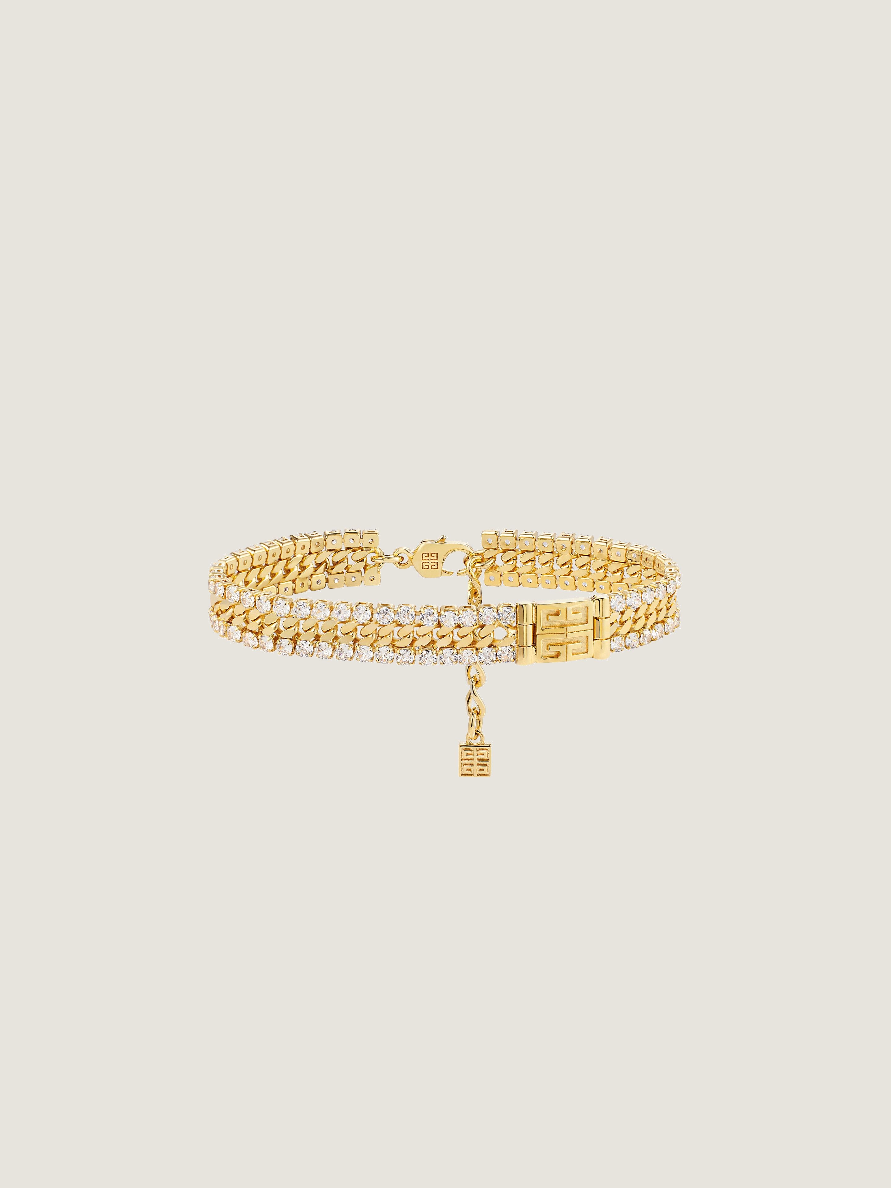 Givenchy ゴールドバングル クリスタルユニセックス GIVENCHY: Gold Metal 