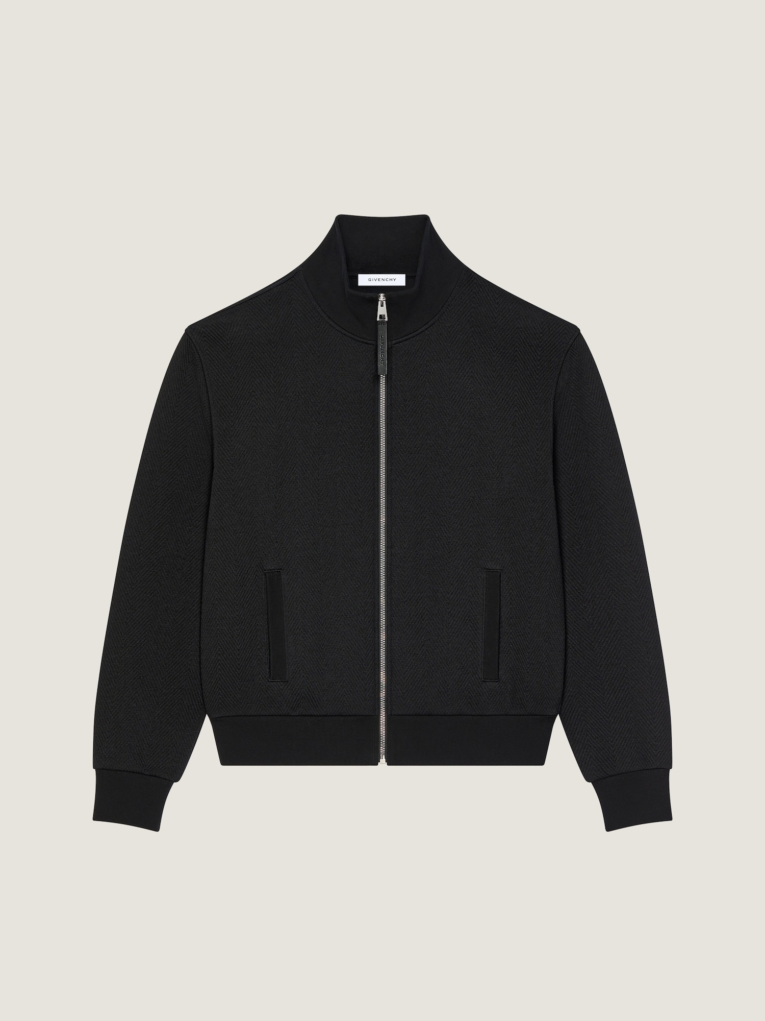 ヘリンボーン Givenchyジャカード スウェットシャツ - ブラック 