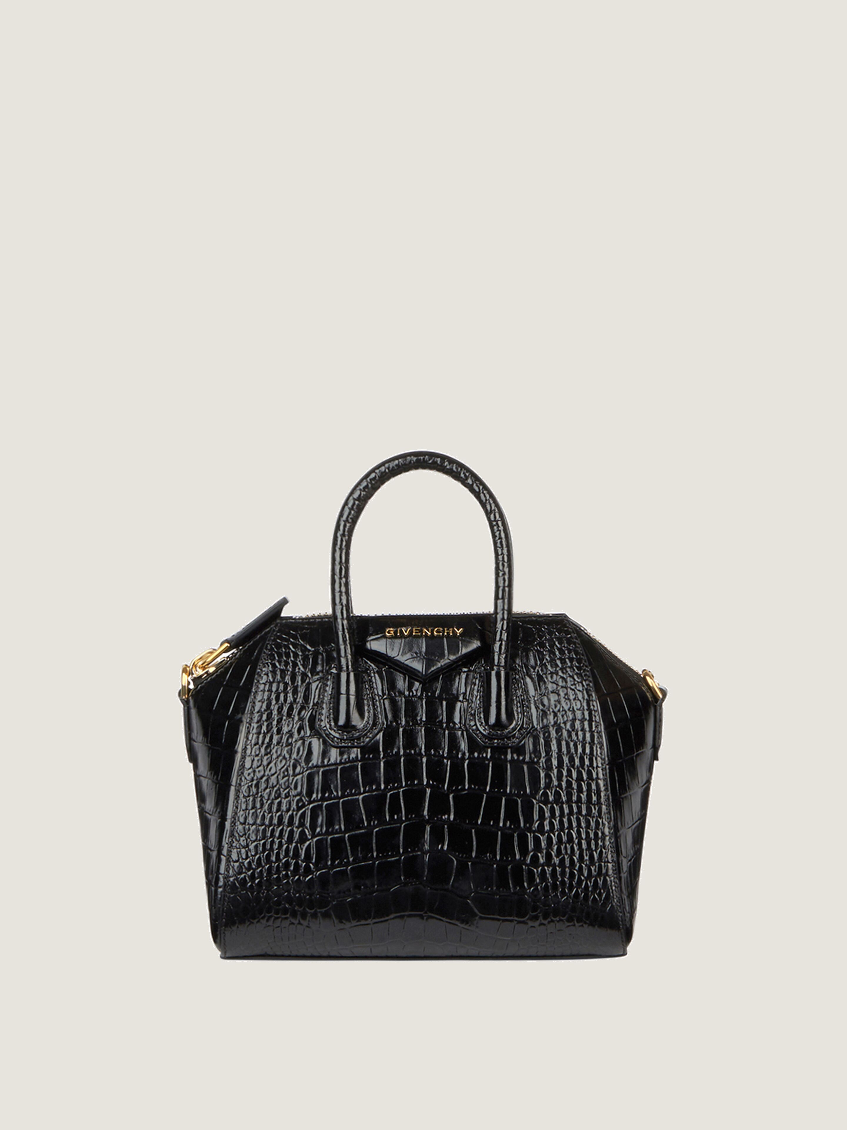 GIVENCHY ジバンシー トートバッグ クロコ型押 ブラック