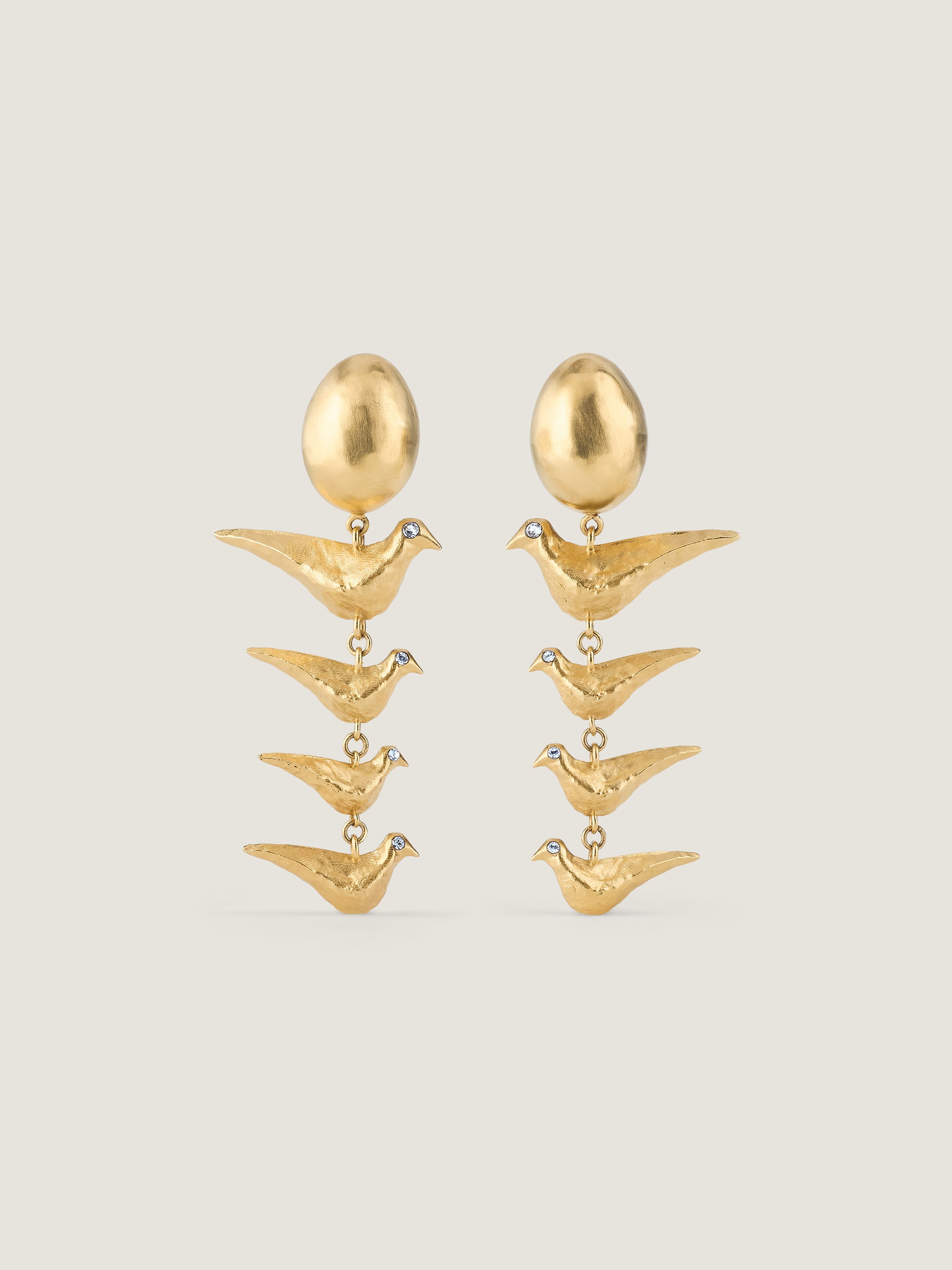 Givenchy Boucles D'oreilles Lucky Charms En Métal In Gold