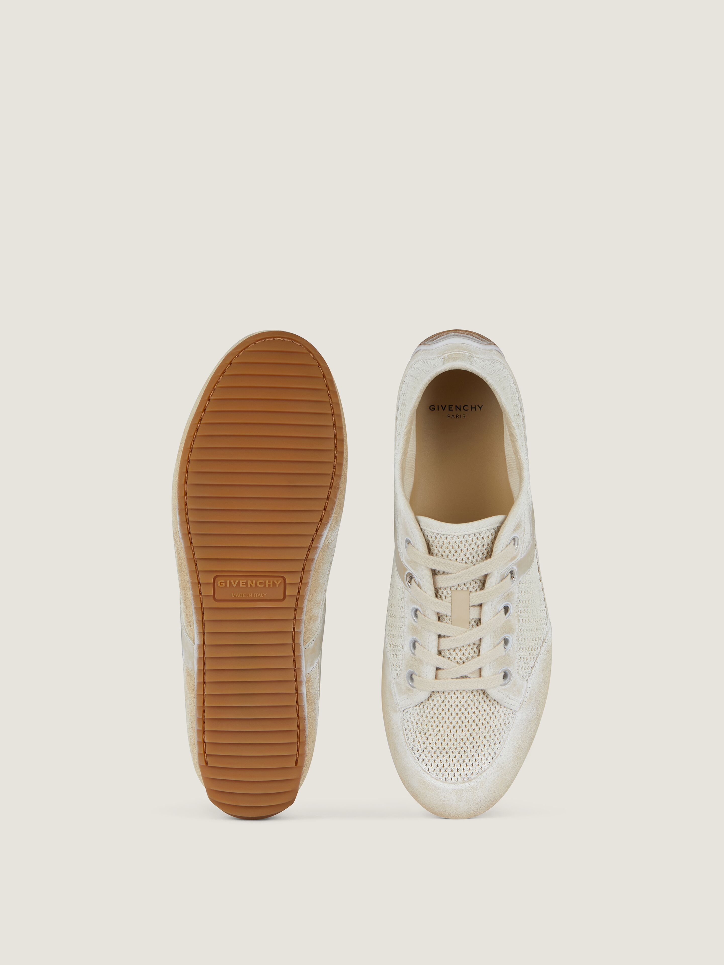 Slim sneakers in painted mesh and suede | Givenchy CA | Givenchy