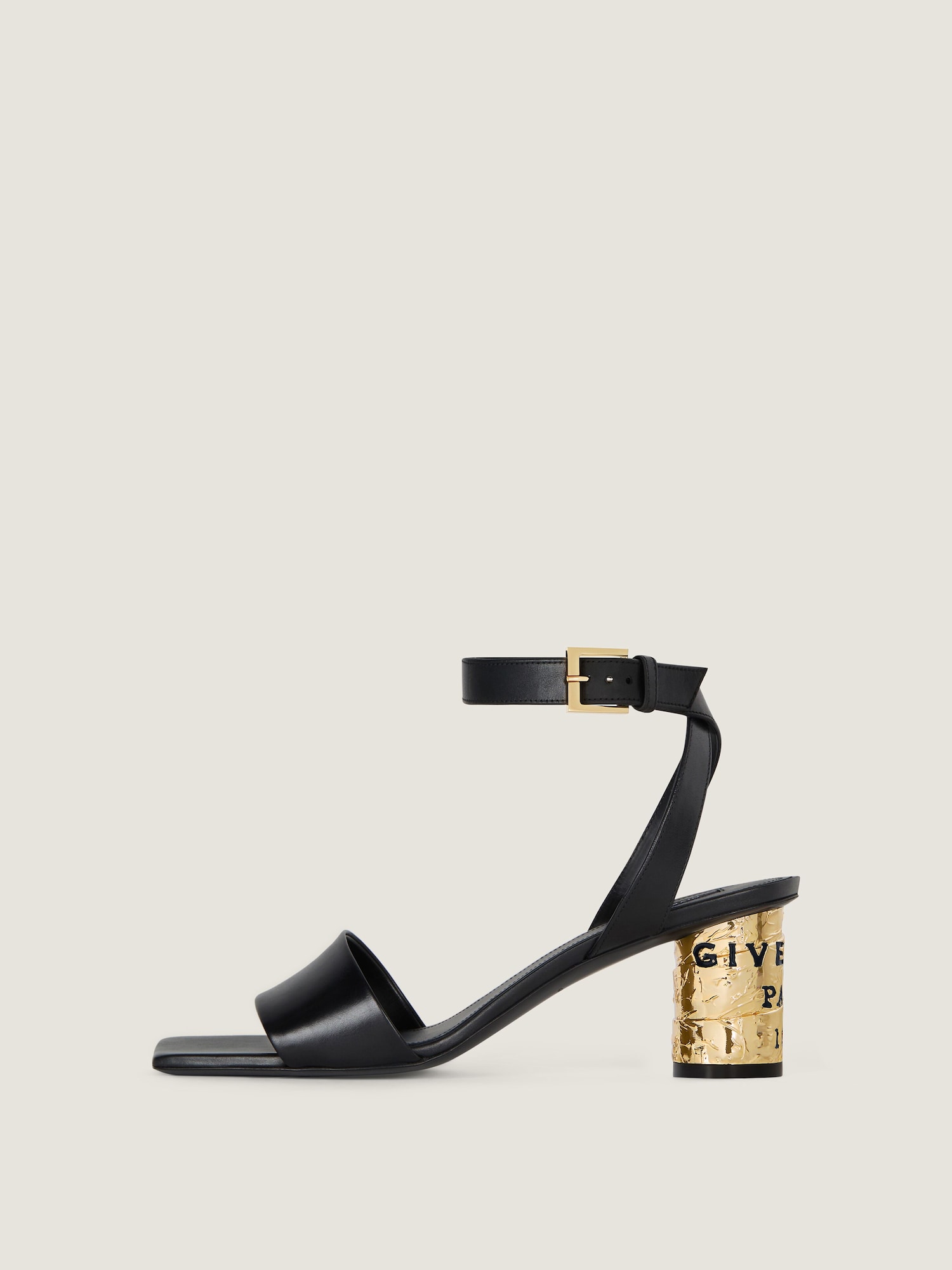 Givenchy Black Leather Sandals Givenchy | 4G strap flat black leather sandals | Savannahs main image 2