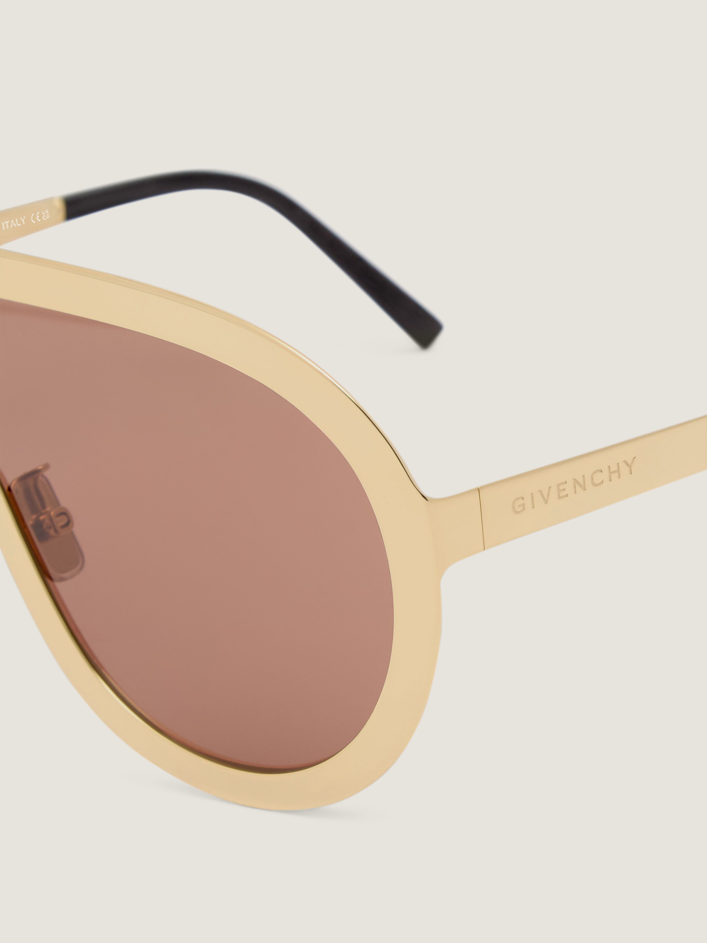 Curve sunglasses in metal in - golden yellow - BR00CJR05A-710