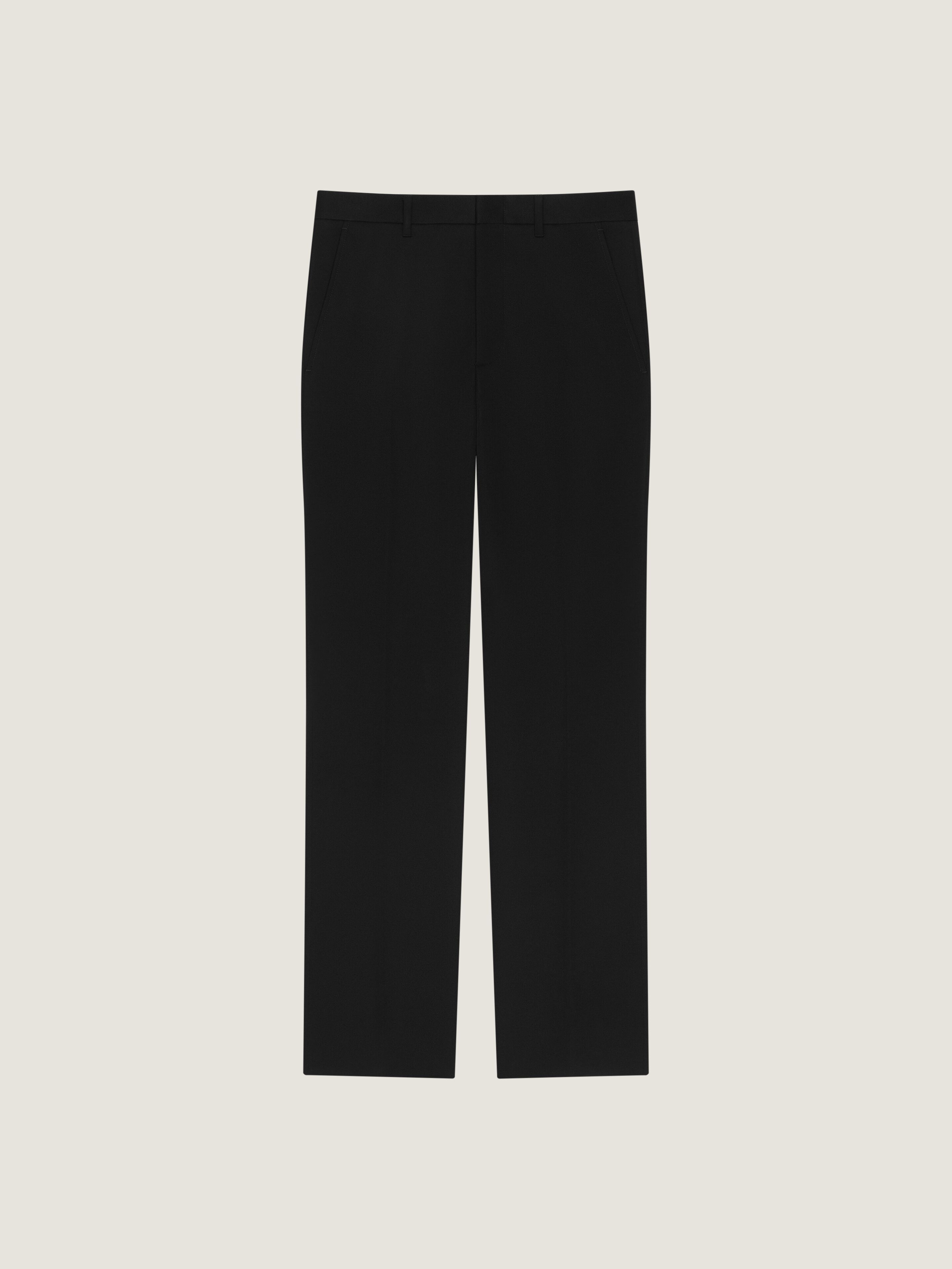Givenchy Straight Leg Tailored Trousers In Wool In Black