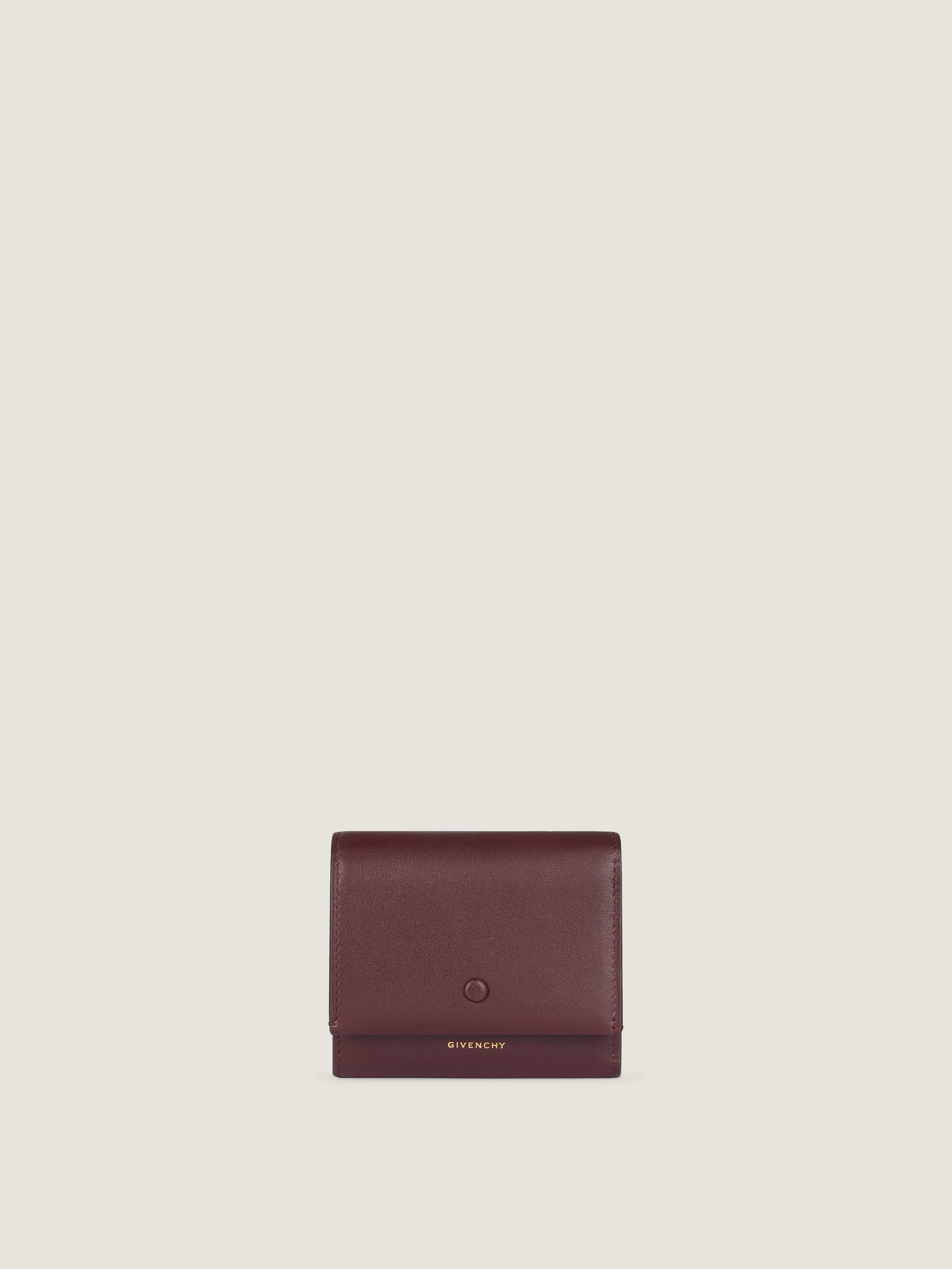 Day wallet in shiny leather in - burgundy - BB60P9B2AE-604