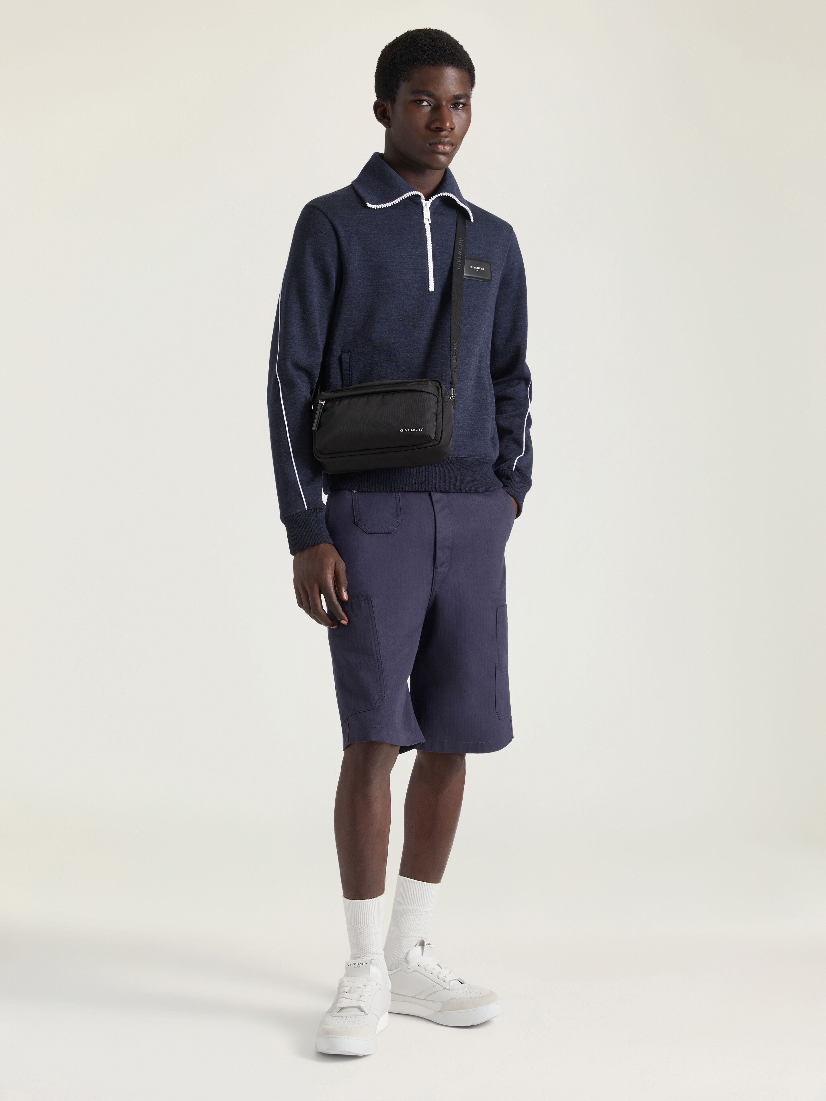 Essential U crossbody bag in nylon - black in - black | Givenchy US