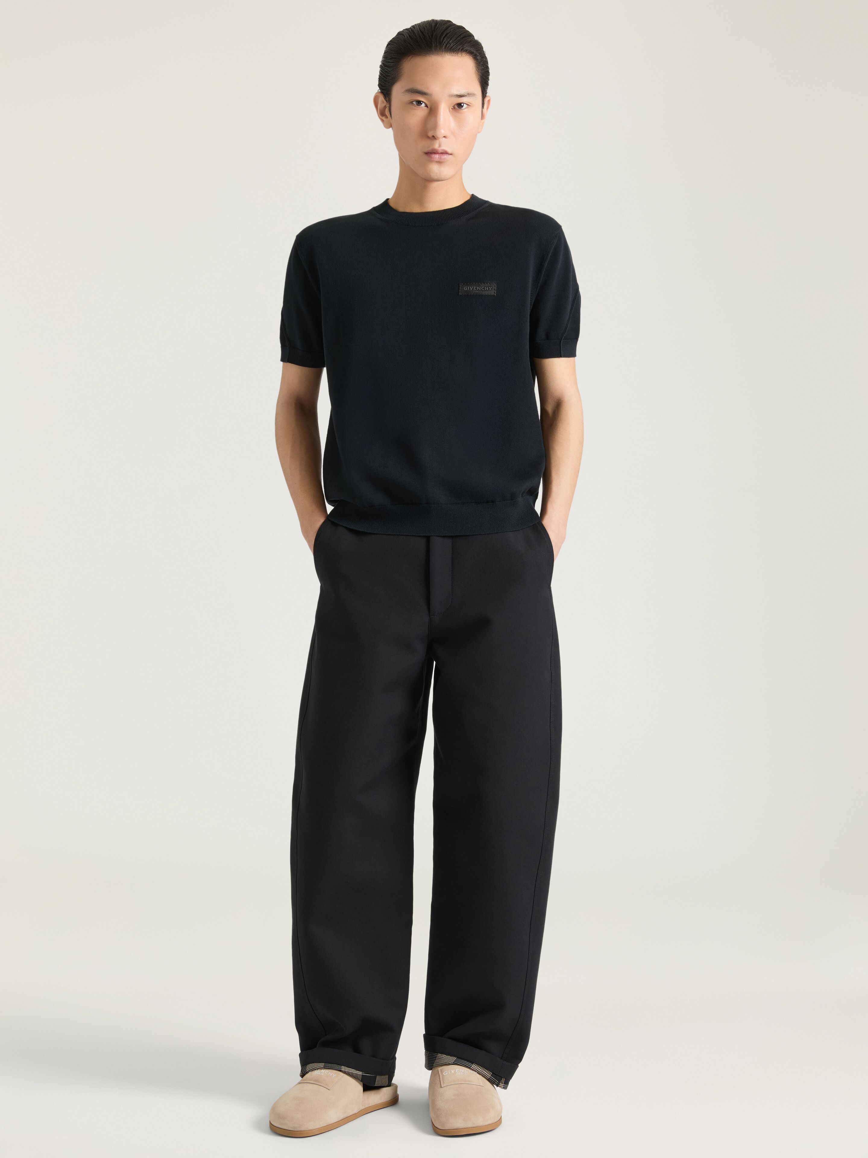 トップス GIVENCHY V GIVENCHY GIV CUT 40082 Matte Black STRASS Runway Unisex GV40082I