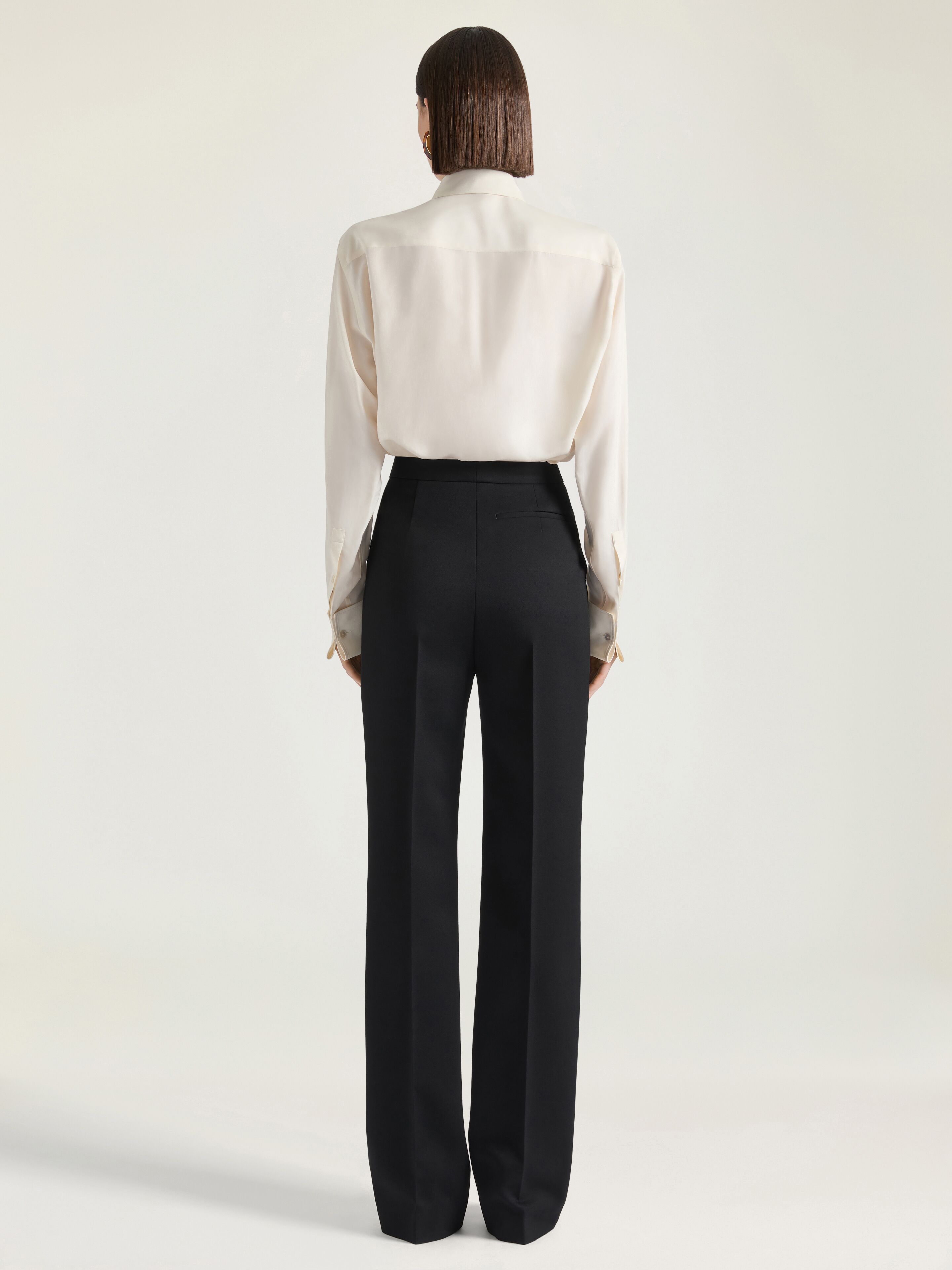Tuxedo cigarette pants in wool | Givenchy CA | Givenchy